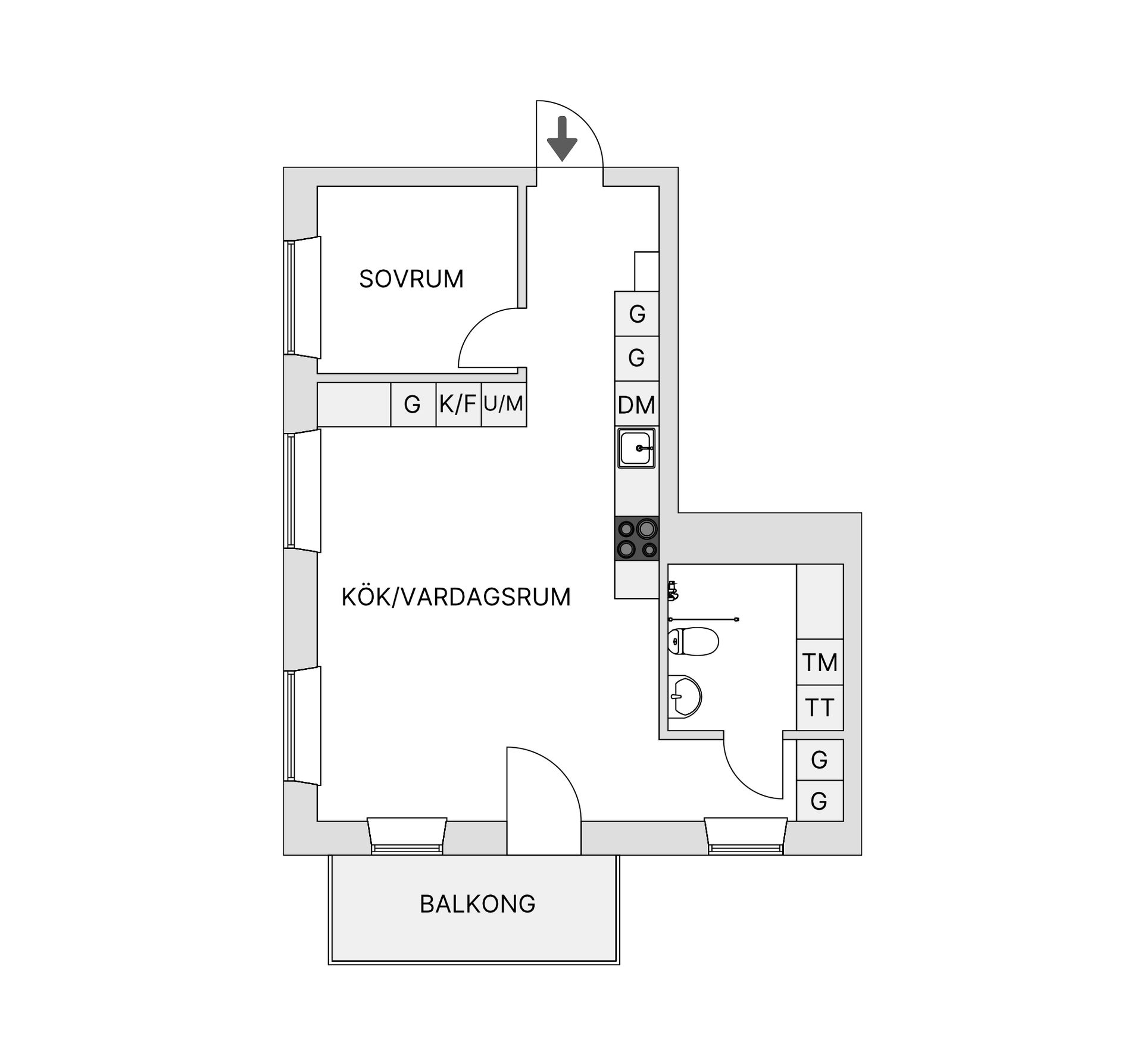 Bostadsrätt, Thorsten Levenstams väg 2C, 3 tr, Sköndal, Stockholm
