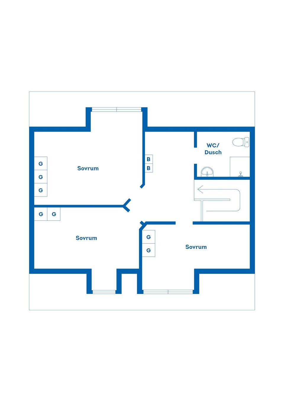 Villa, Radhus, Ortgatan 6, Norra Brevik, Västervik