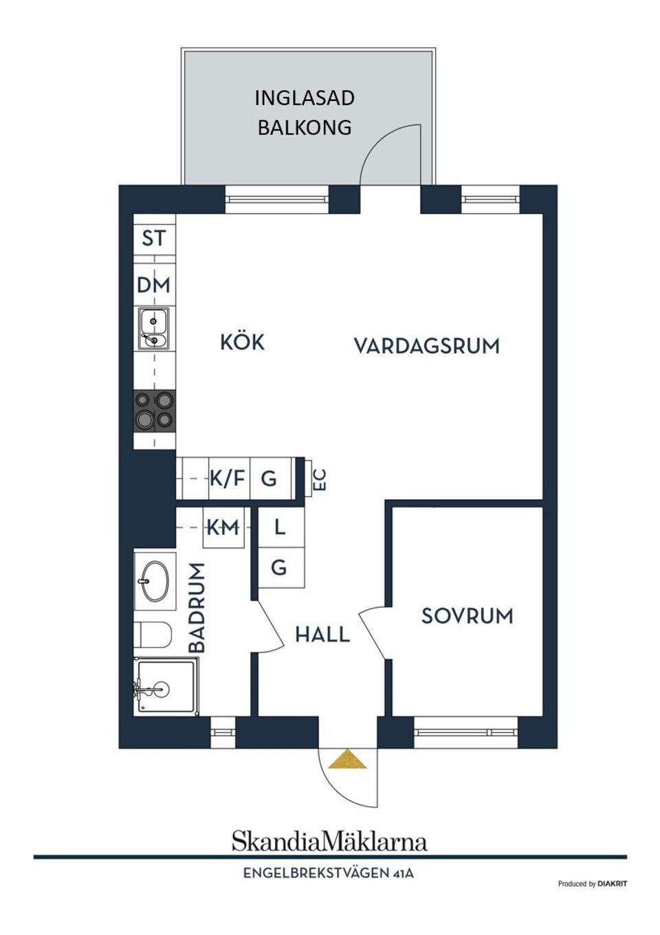 Bostadsrätt, Engelbrektsvägen 41A, våning 6, Jakobsberg, Järfälla