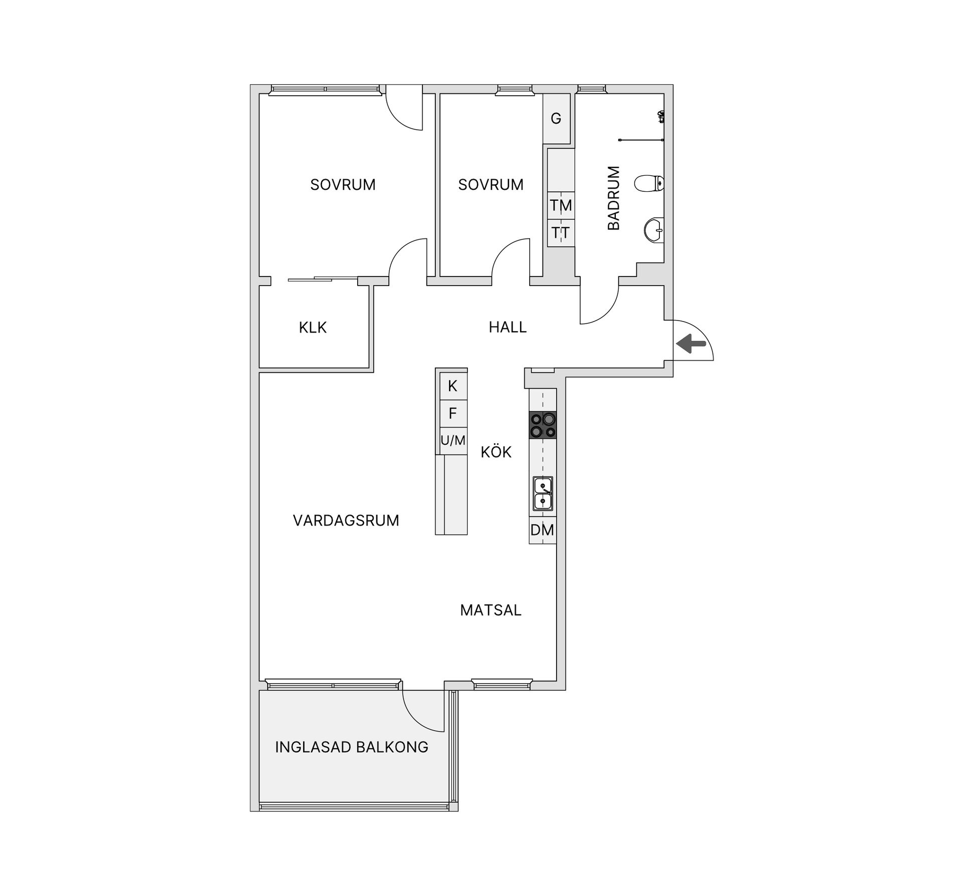Bostadsrätt, Kanslihusgränd 8B, Stadsdel Norr, Östersund