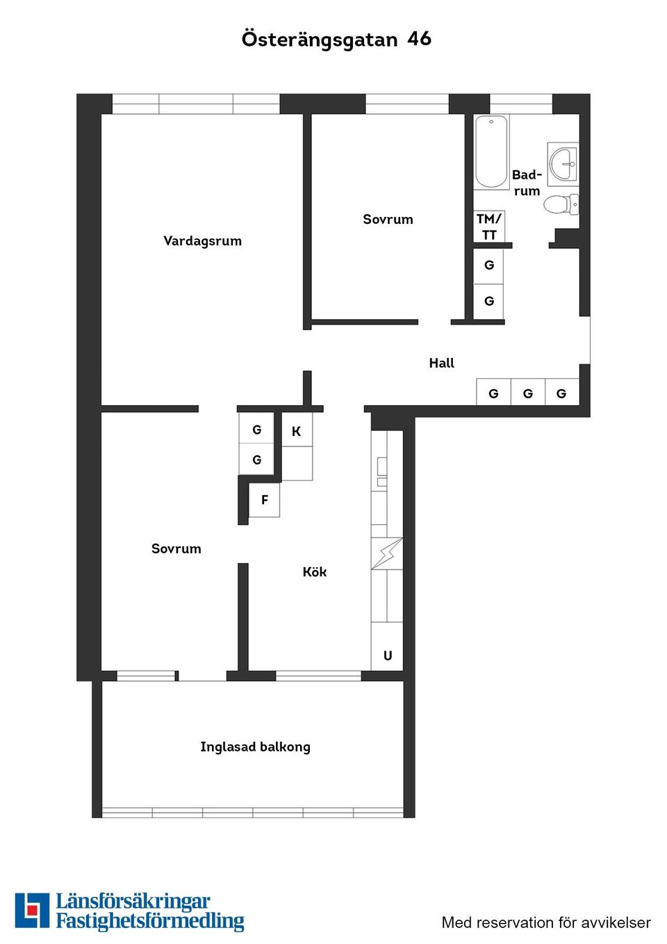 Bostadsrätt, Österängsgatan 46, Östergård, Halmstad