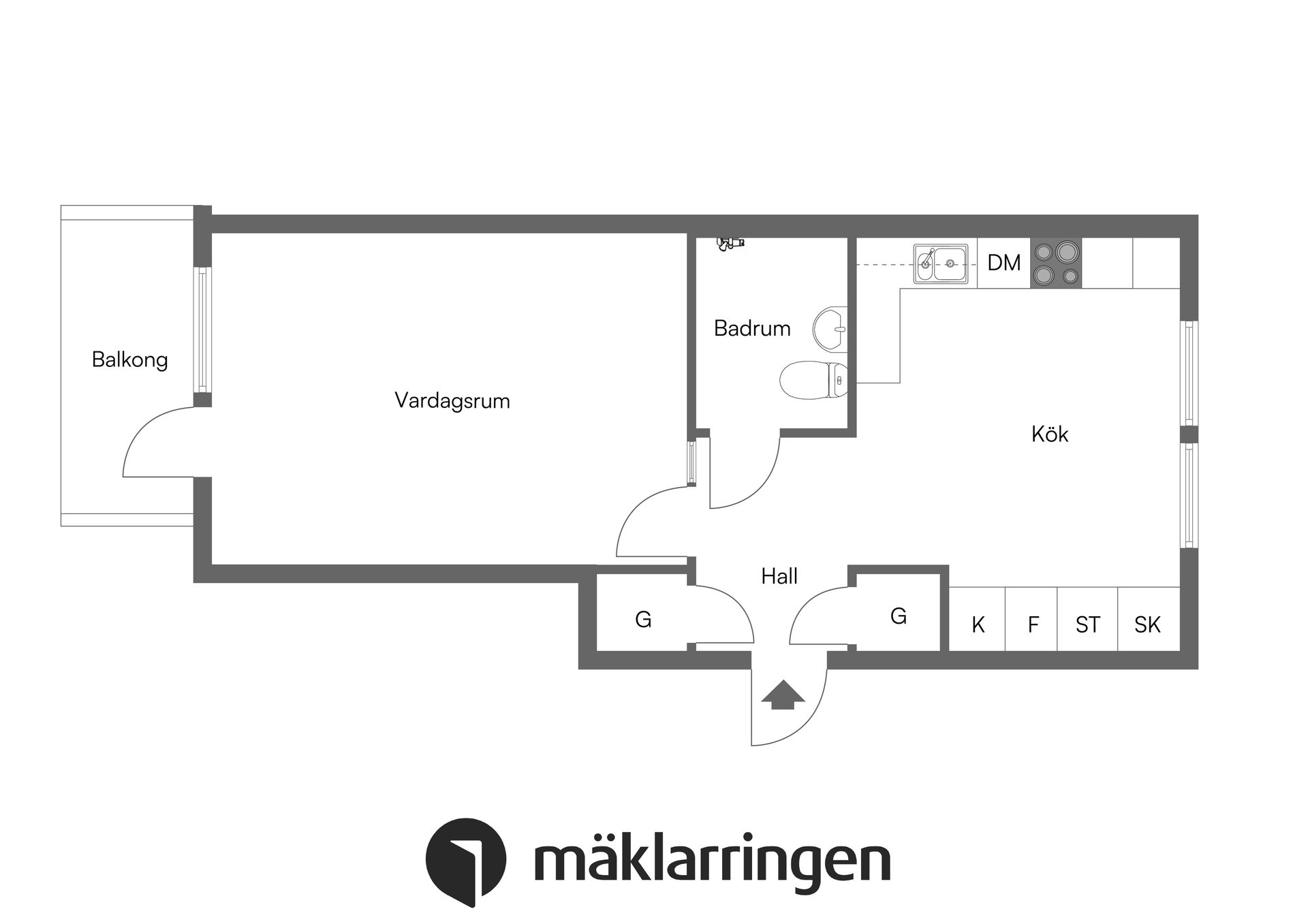 Bostadsrätt, Rombergsgatan 4, Romberga, Enköping