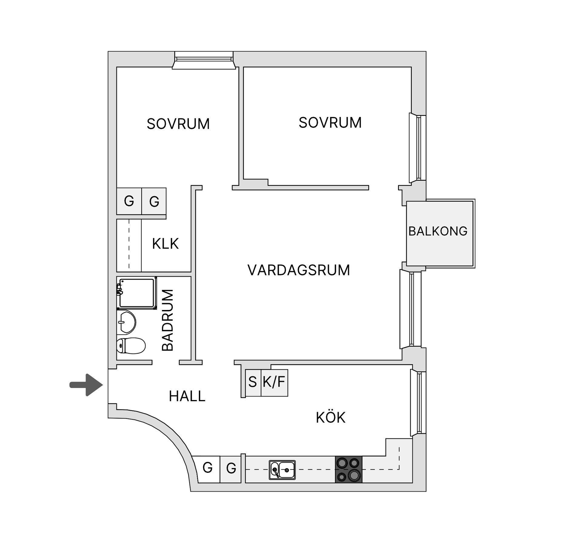 Bostadsrätt, Fjugestagränd 19, Hagsätra - Ormkärr, Stockholm