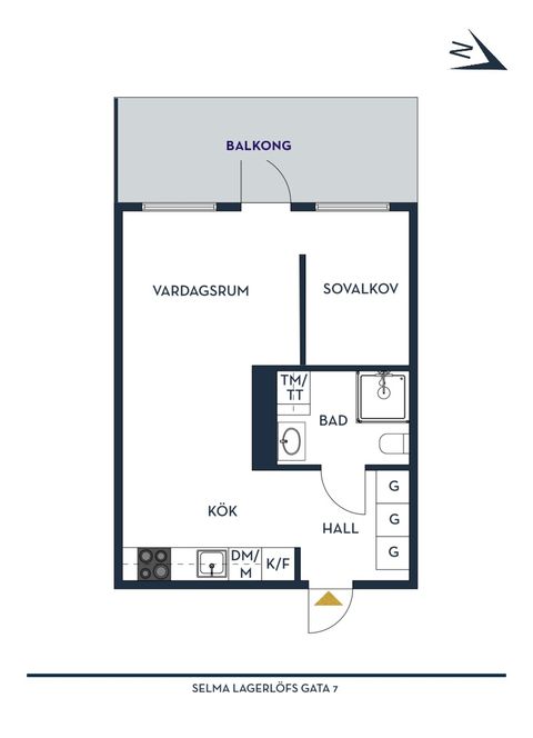 Bostadsrätt, Selma Lagerlöfs gata 7, Centralt, Kungälv