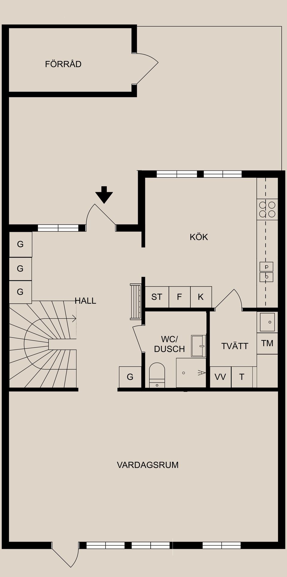 Radhus, Tornvägen 7, Broby, Söderköping