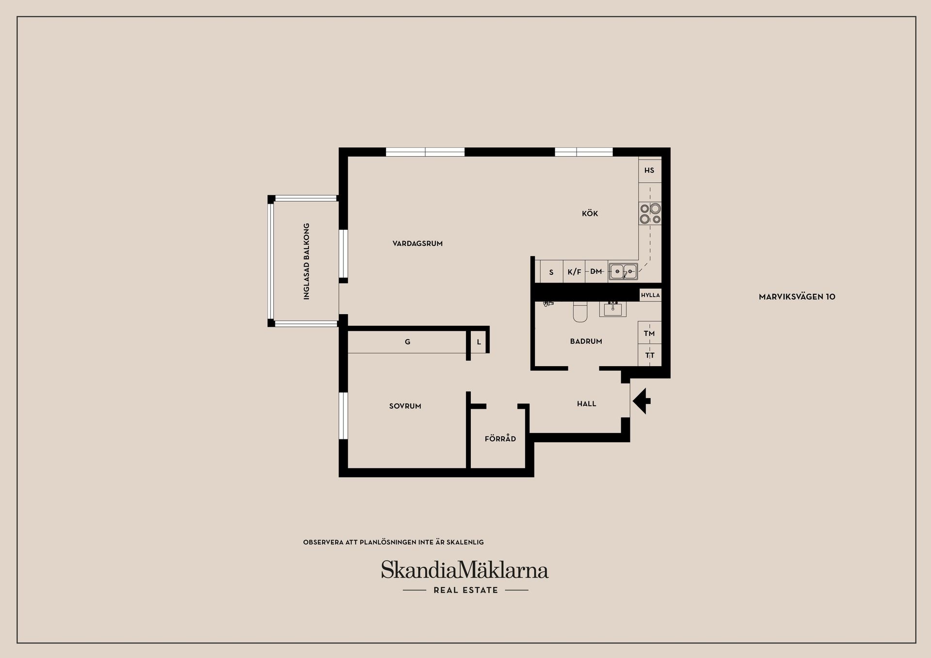 Bostadsrätt, Marviksvägen 10, Årsta, Stockholm