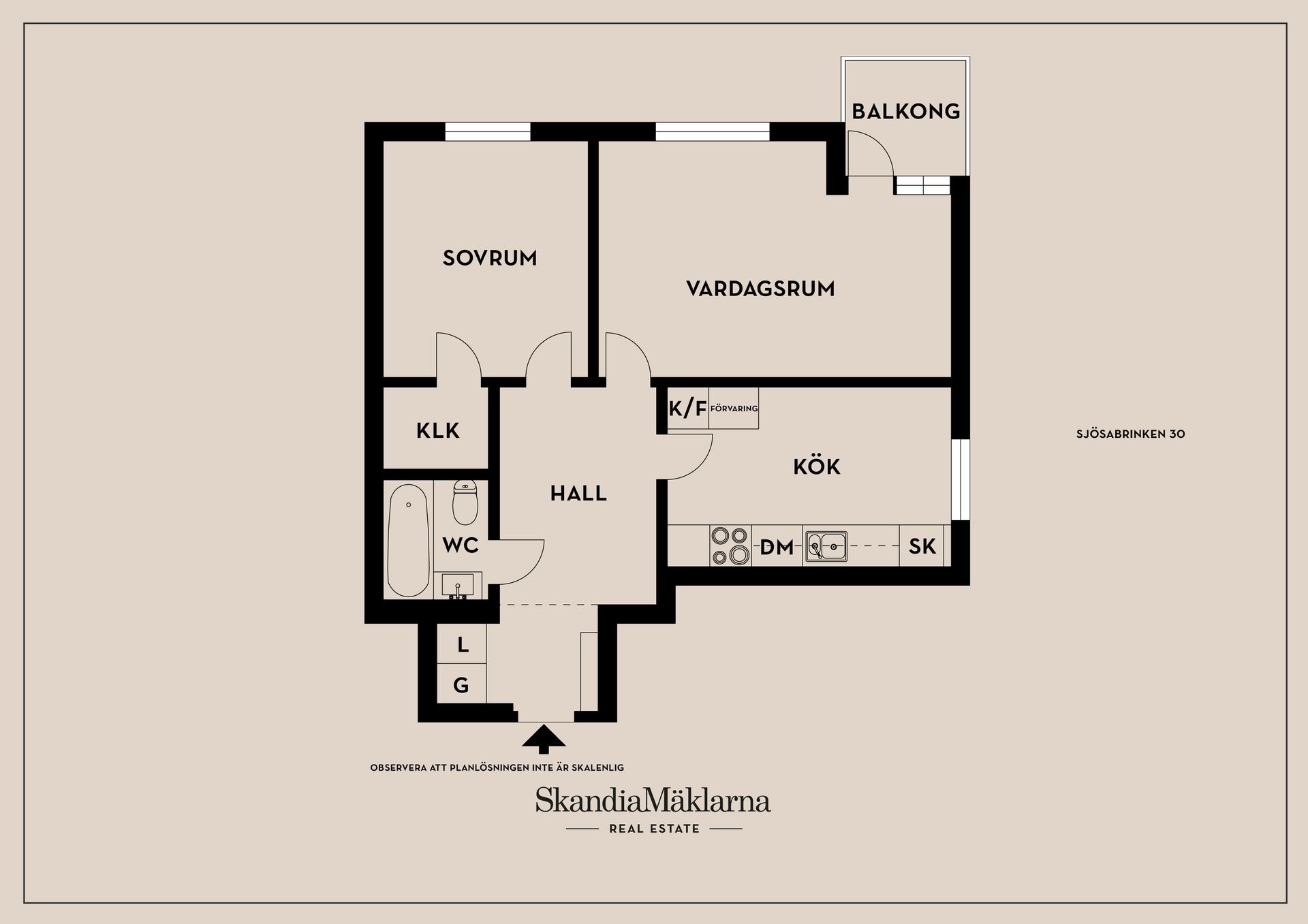 Bostadsrätt, Sjösabrinken 30, Högdalen, Stockholm