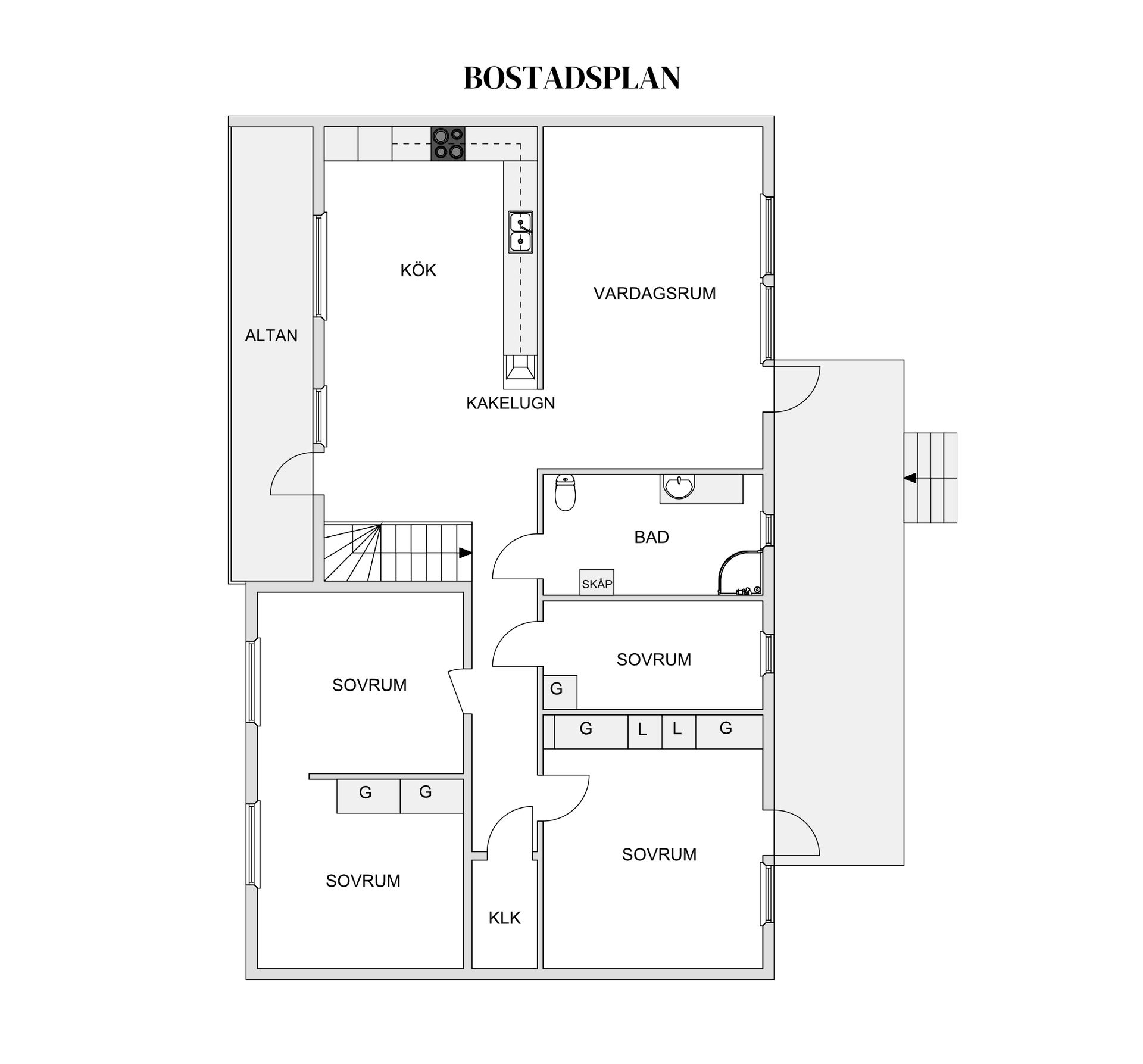 Villa, Läkarvägen 18, Södra Svartbyn, Boden