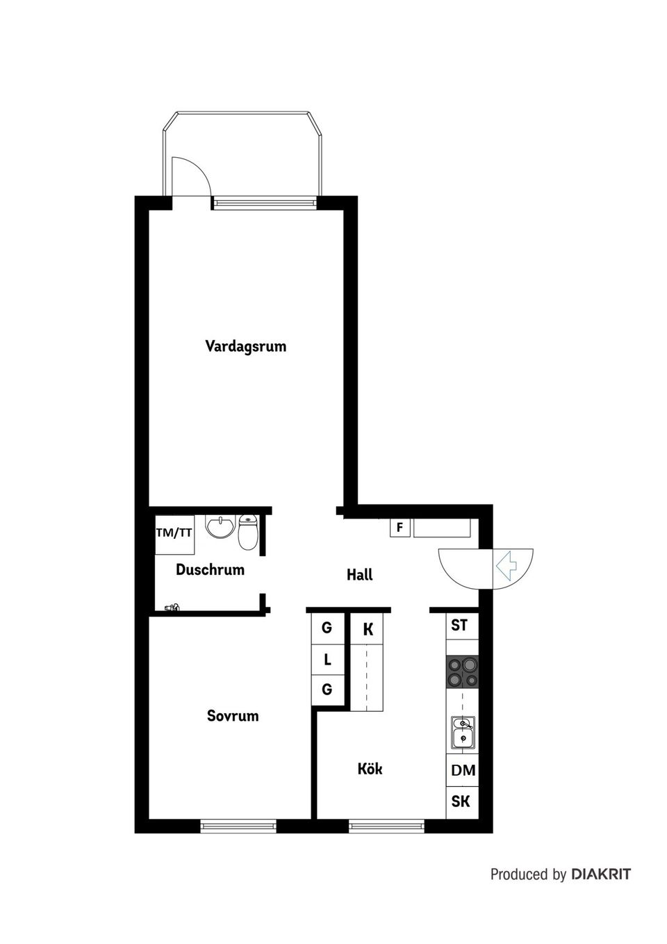 Bostadsrätt, Linnévägen 8B, Oppeby, Nyköping
