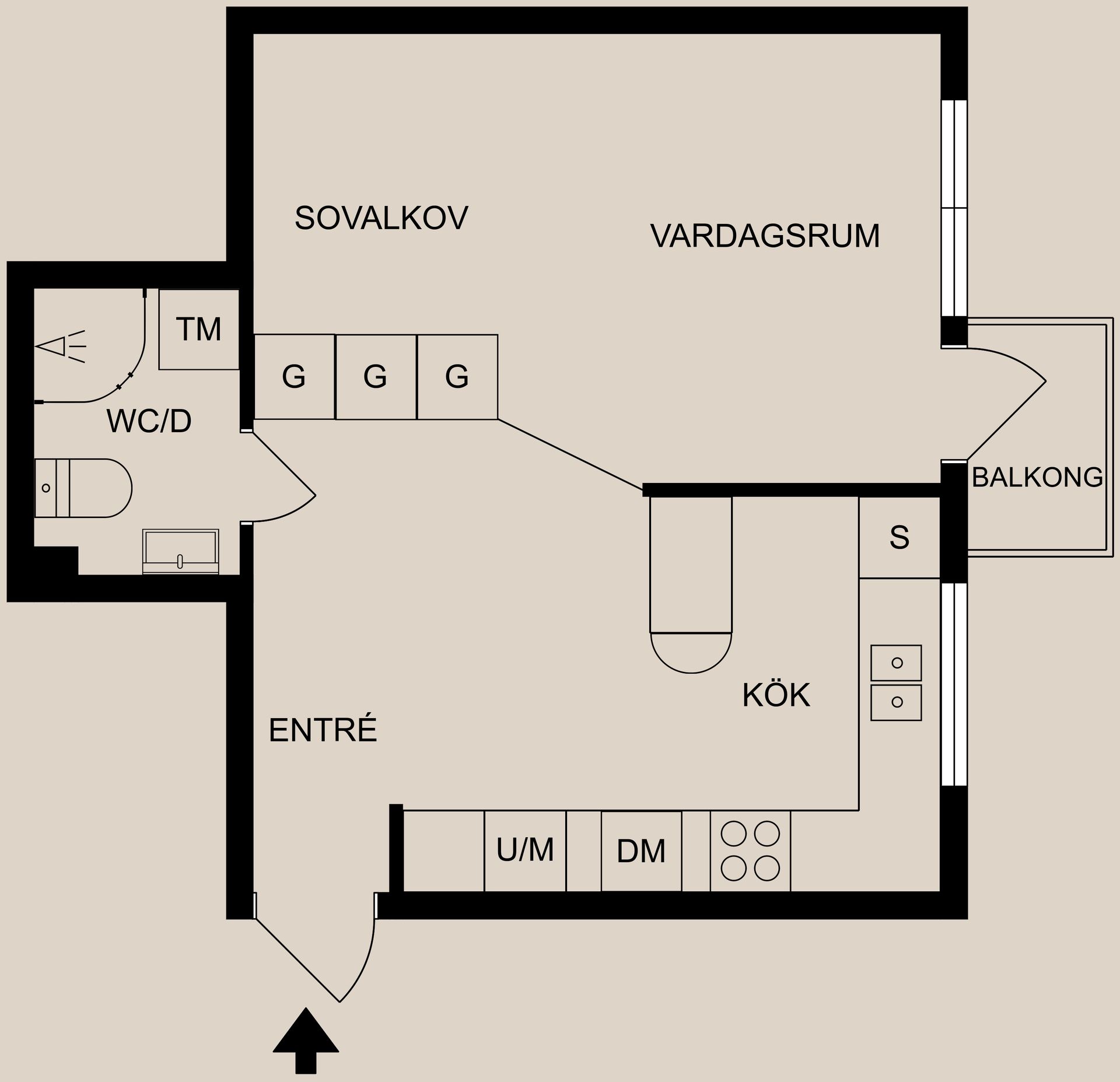 Bostadsrätt, Styrestagatan 4, Oxelbergen, Norrköping
