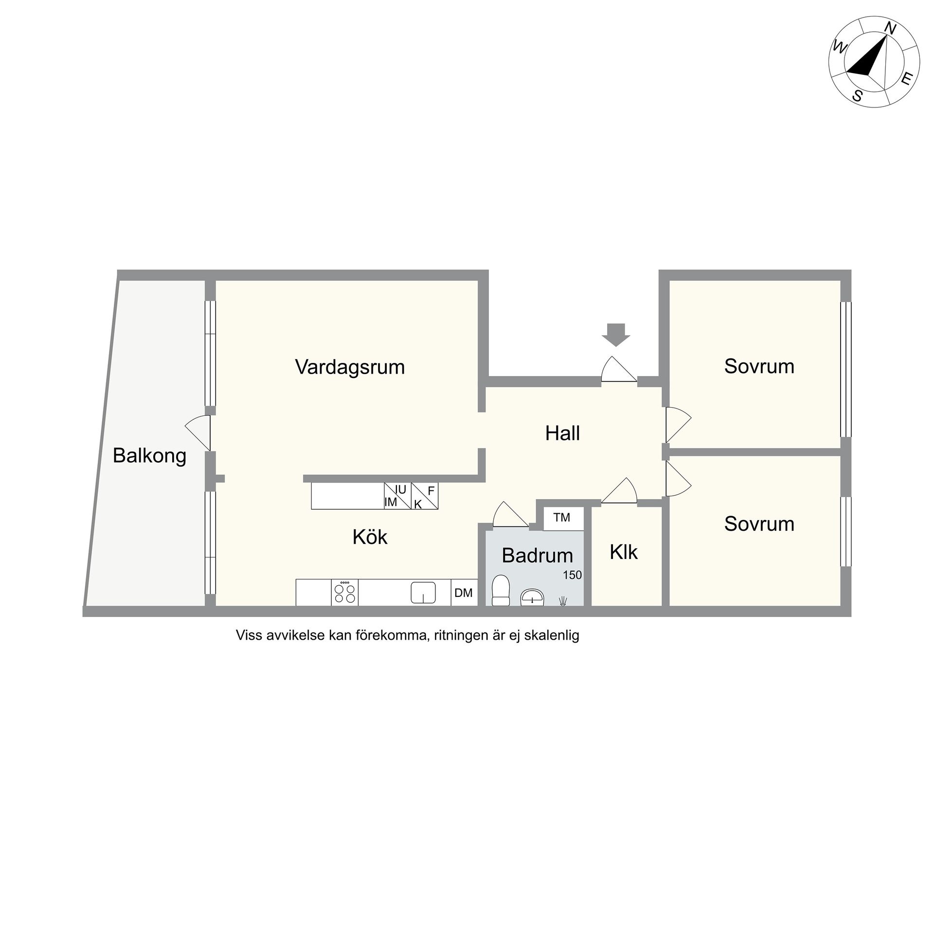 Bostadsrätt, Domaregatan 2E, Elineberg, Helsingborg