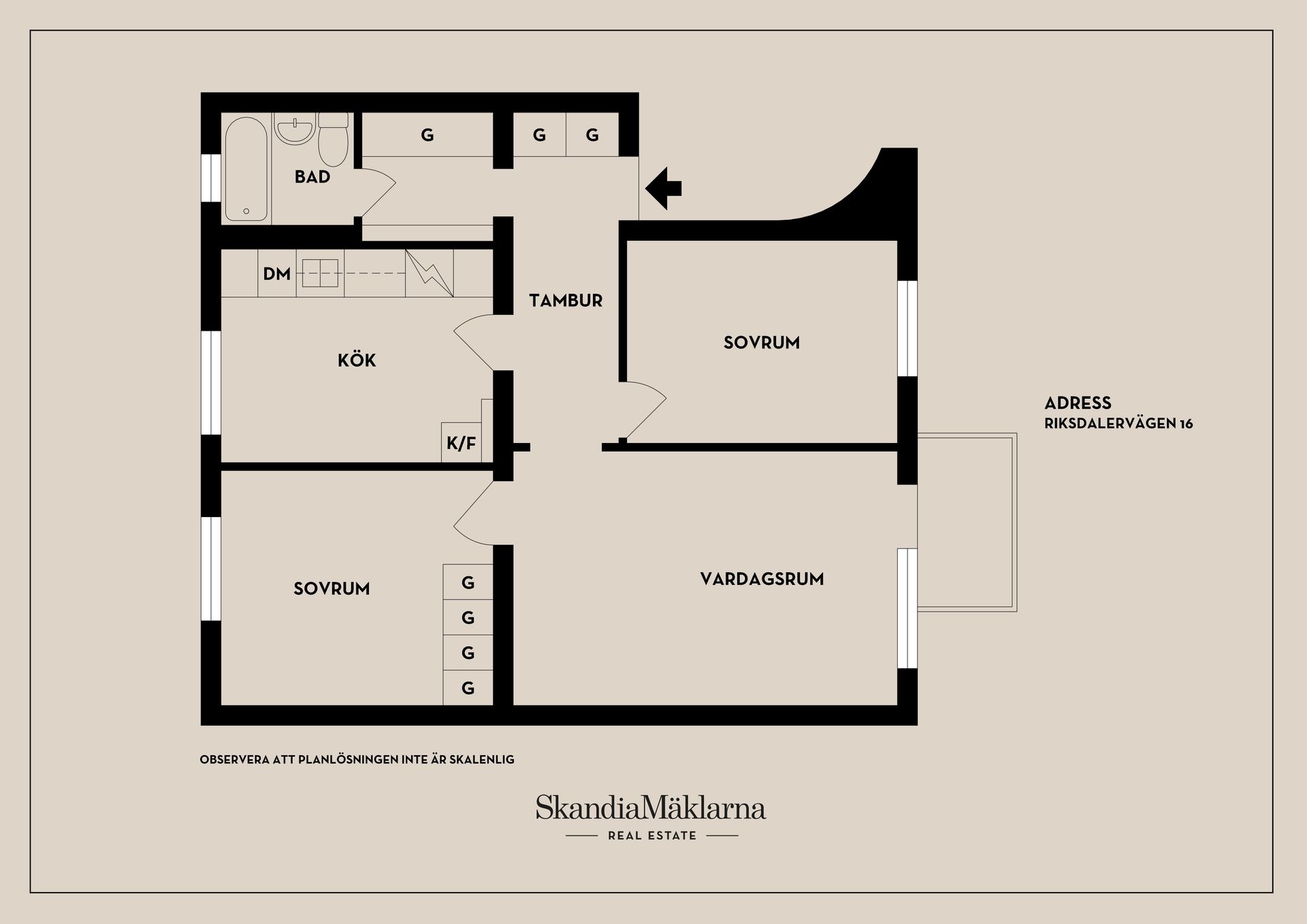 Bostadsrätt, Riksdalervägen 16, Stockholm