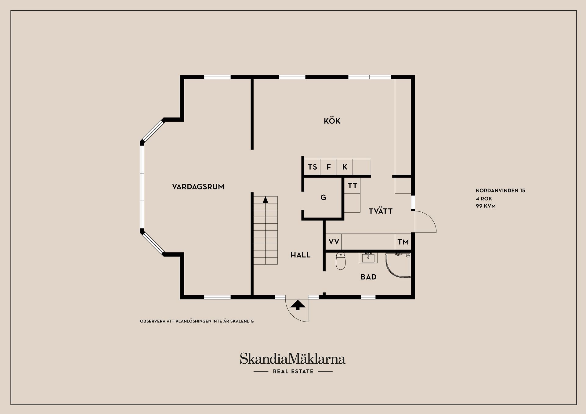 Villa, Nordanvinden 15, Strand, Kristinehamn