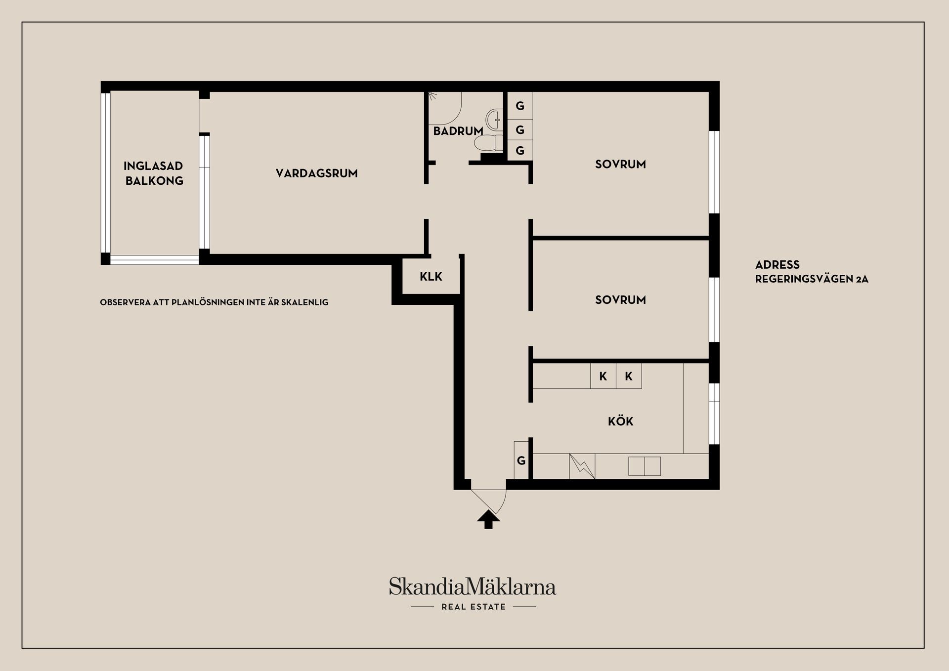 Bostadsrätt, Regeringsvägen 2A, Oppeby, Nyköping