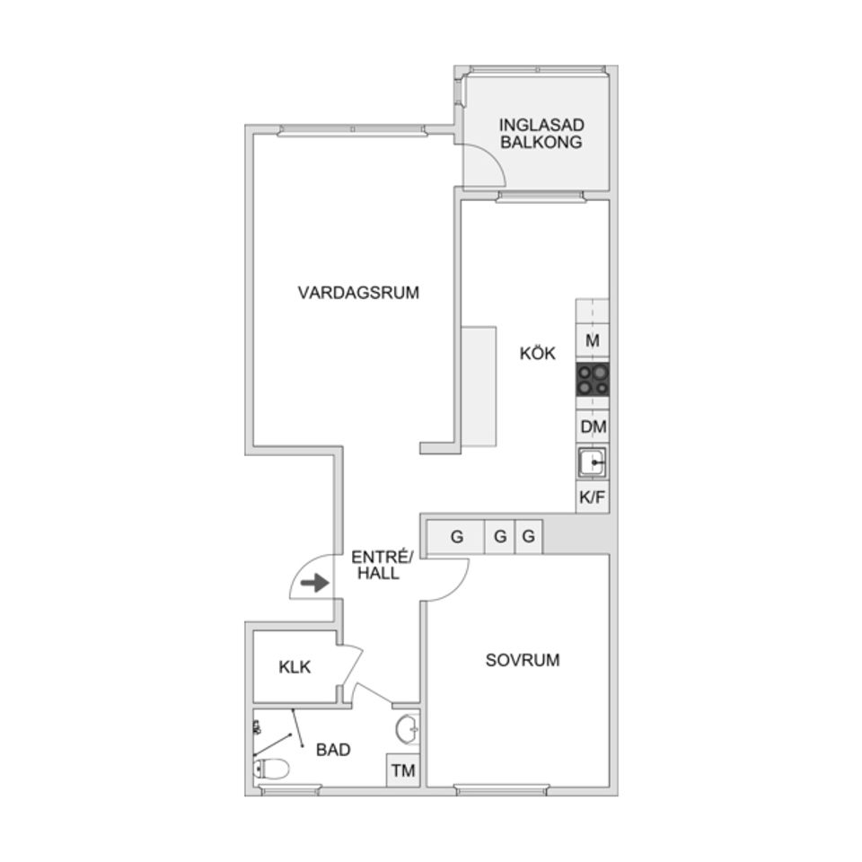 Bostadsrätt, Trekungagatan 5, Komarken, Kungälv