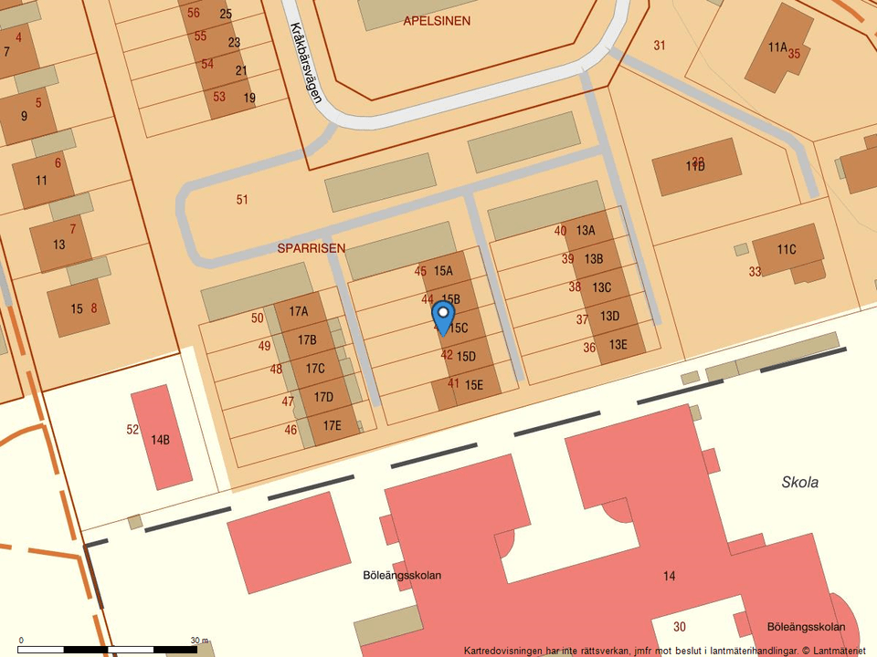 Villa, Radhus, Kråkbärsvägen 15C, Böleäng, Umeå