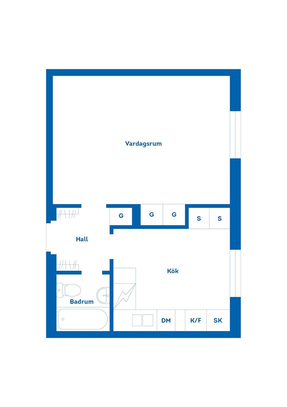 Bostadsrätt, Amiralitetsgatan 6B, Trossö, Karlskrona
