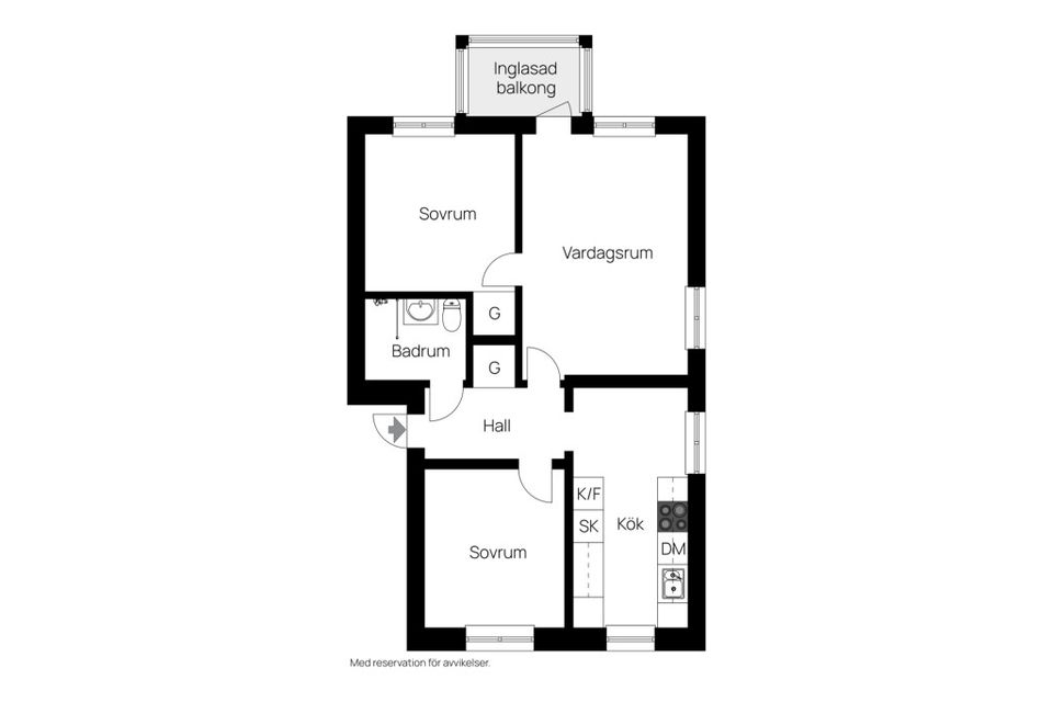 Bostadsrätt, Allévägen 11A, Centralt, Oskarshamn