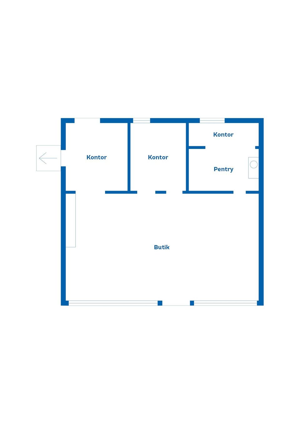 Bostadsrätt, Rådhusgatan 36A/ Affärslokal, Centralt, Nässjö