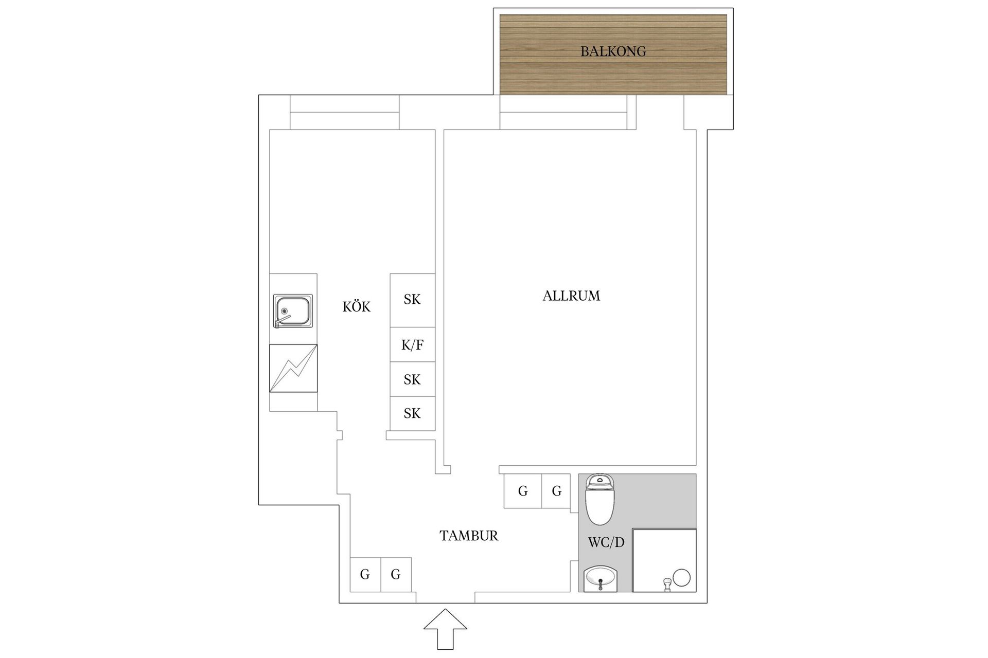 Bostadsrätt, Norra Gubberogatan 11, Olskroken, Göteborg