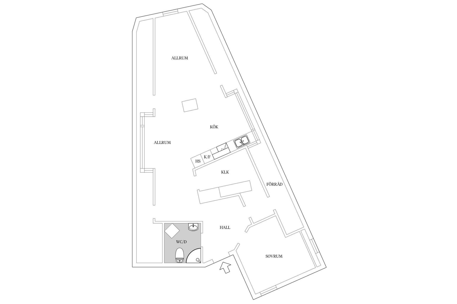 Bostadsrätt, Östregårdsgatan 2B, Centrum, Växjö