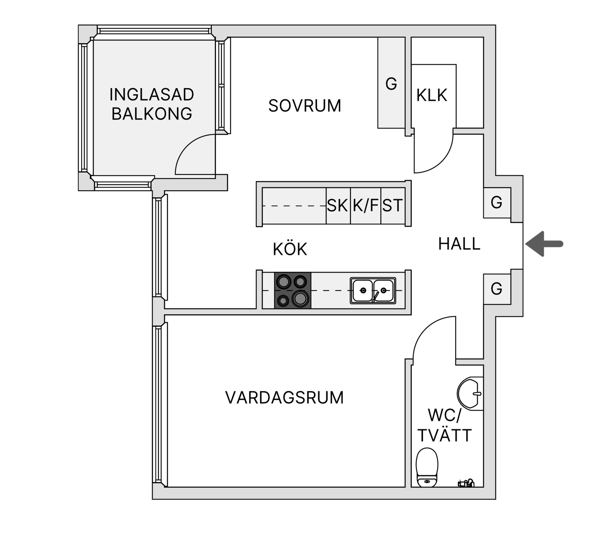 Bostadsrätt, Kågevägen 40G, Alhem, Skellefteå