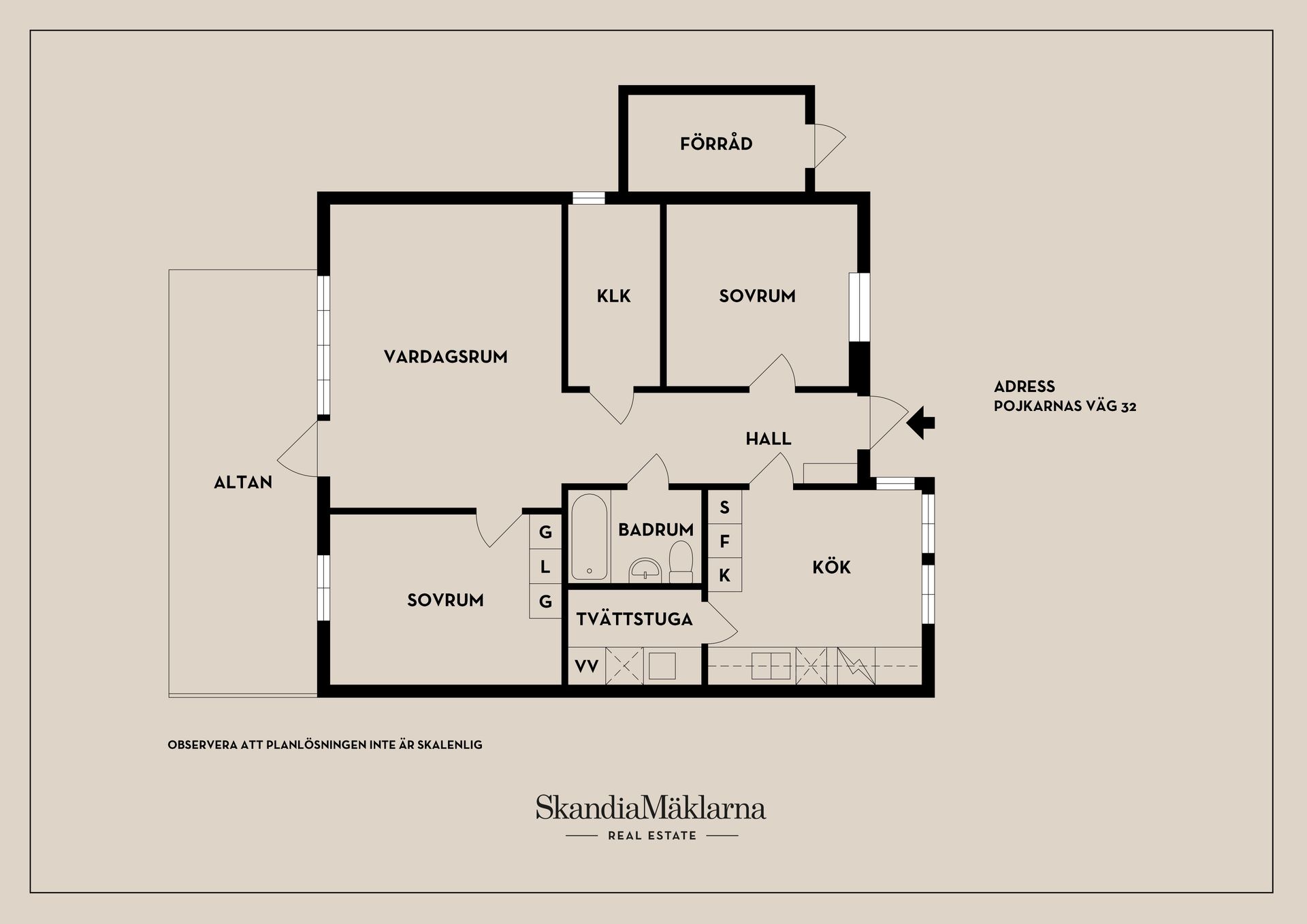 Bostadsrätt, Pojkarnas väg 32, Bergshammar, Nyköping