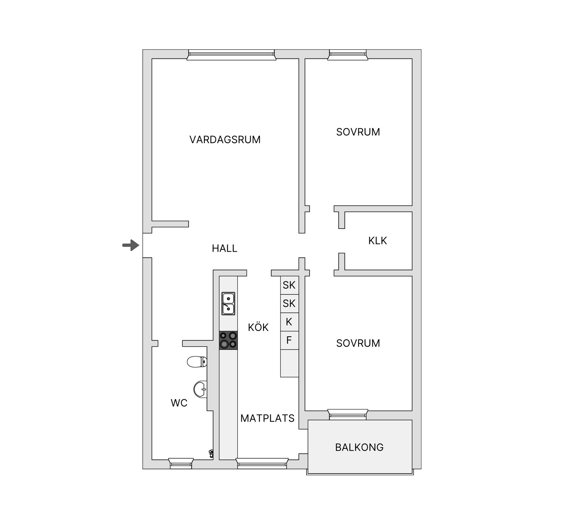 Bostadsrätt, Engelbrektsgatan 27, Vråen, Värnamo