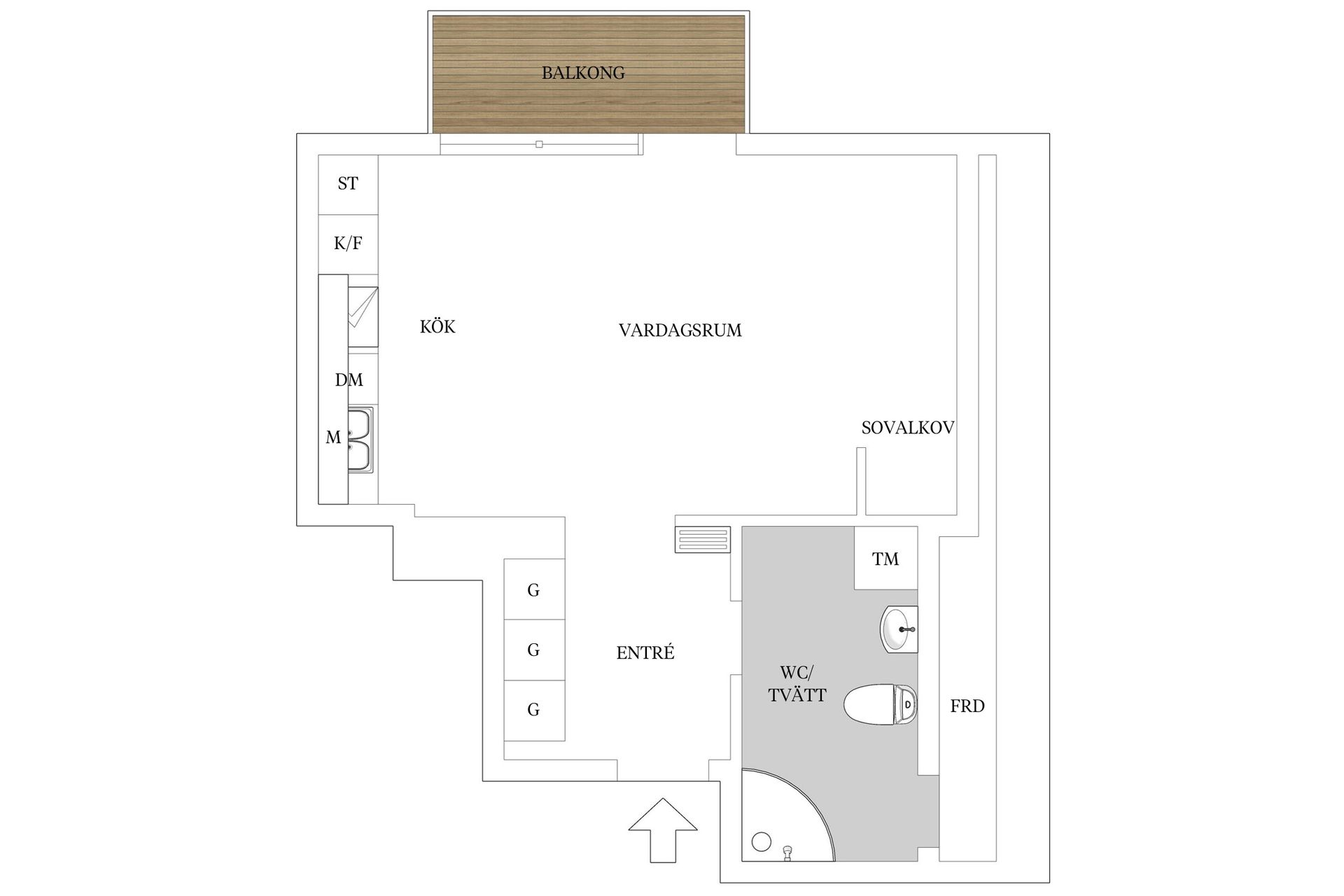 Bostadsrätt, Tegnérgatan 5A, Söder, Växjö