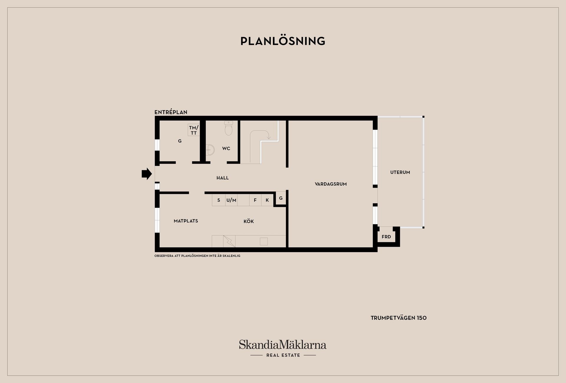 Radhus, Trumpetvägen 150, Eskilstuna