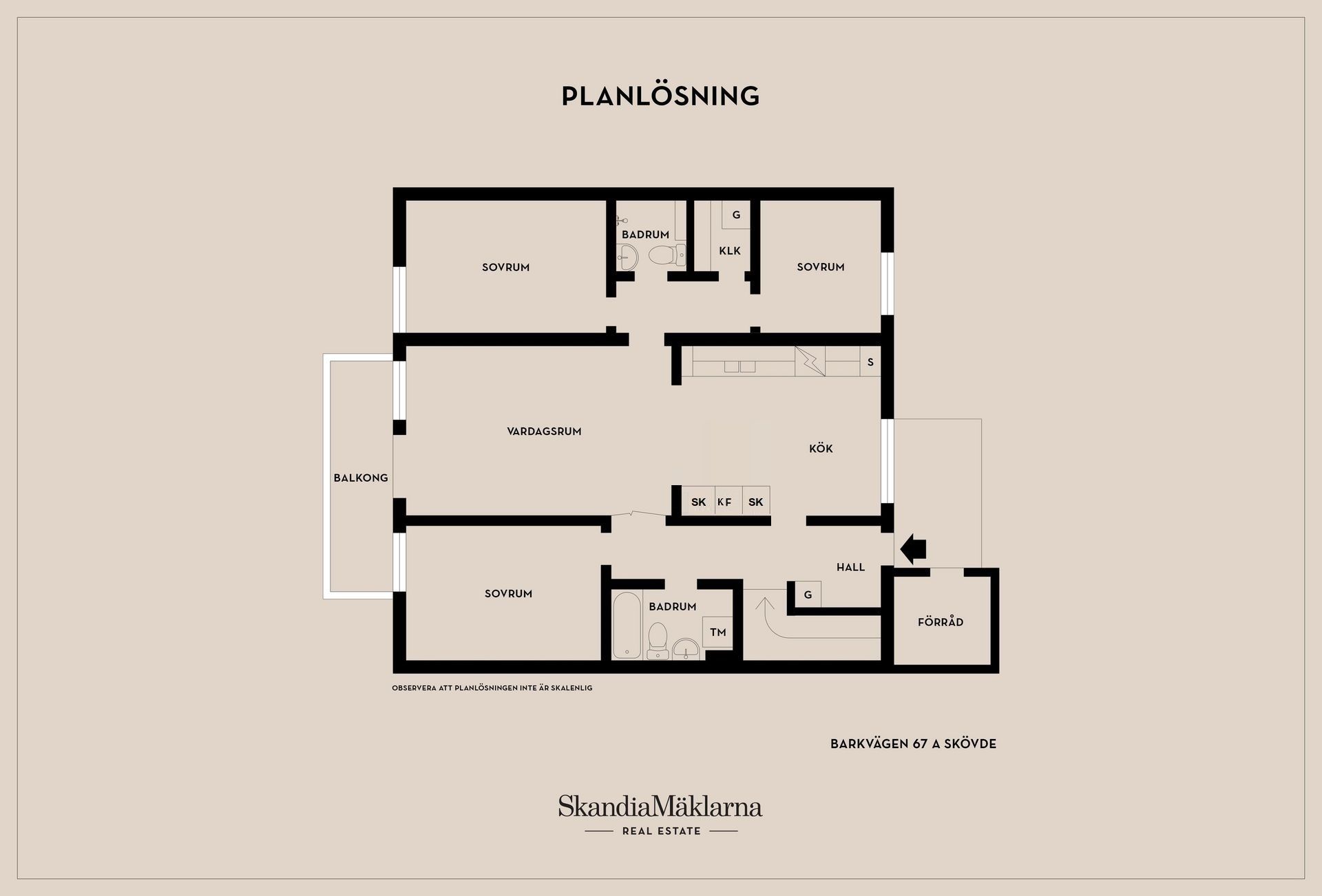 Bostadsrätt, Barkvägen 67 A Skövde, Södra Ryd, Skövde