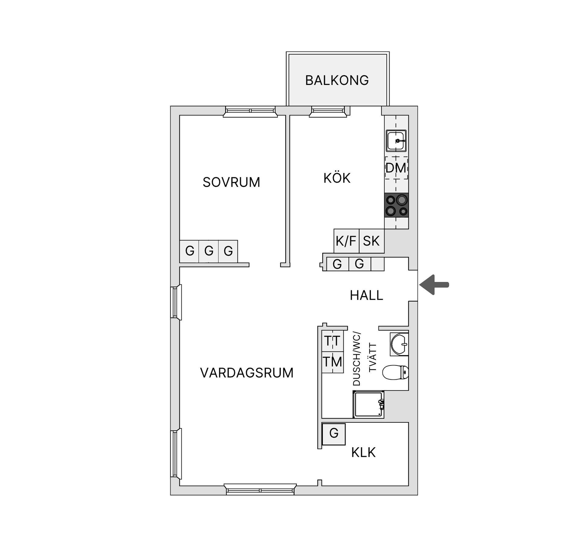 Bostadsrätt, Turbinvägen 2, Järla Sjö, Nacka