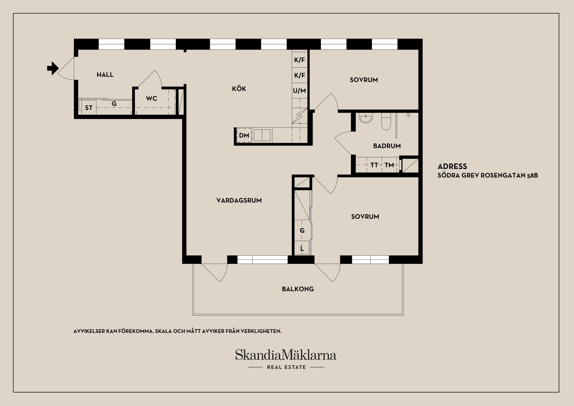 Bostadsrätt, Södra Grev Rosengatan 58B, Alnängarna/Slussen, Örebro