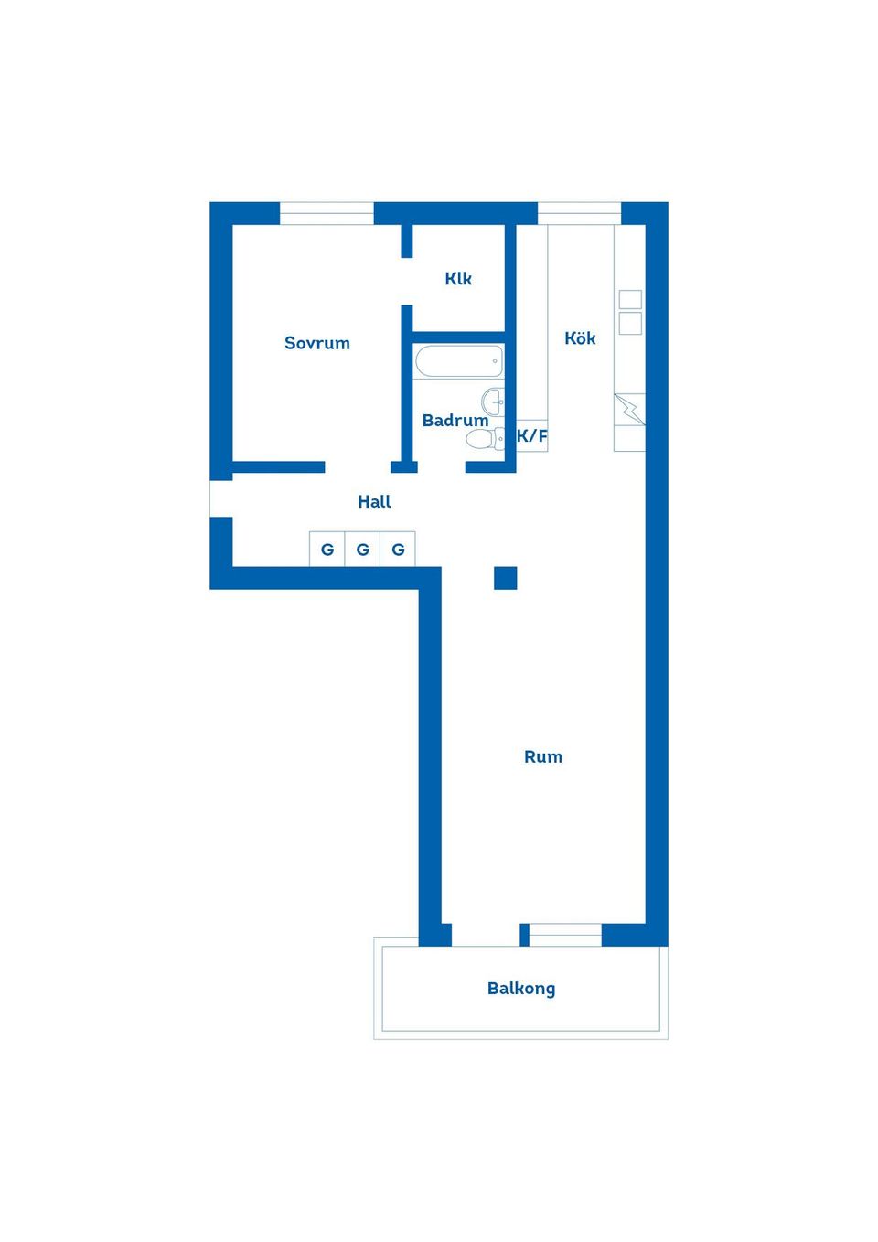 Bostadsrätt, Riksvägen 33B, Centrum, Rättvik