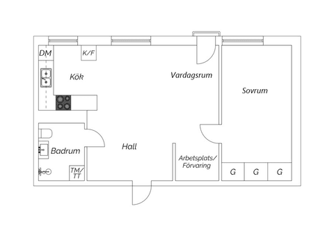 Bostadsrätt, Kata Dalströms gata 13, Fruängen, Stockholm