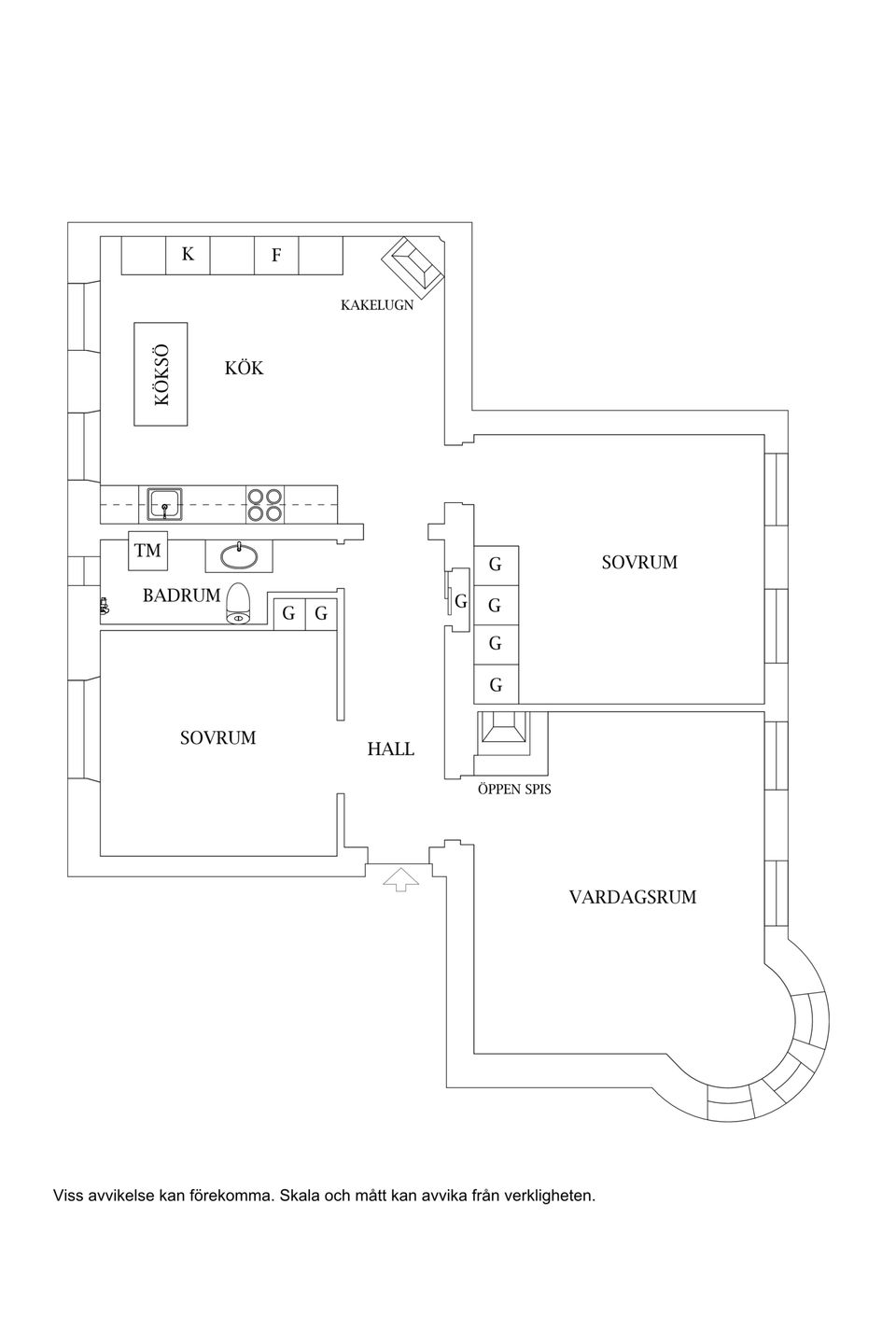 Bostadsrätt, Skeppsbrogatan 7A, Centrum, Luleå
