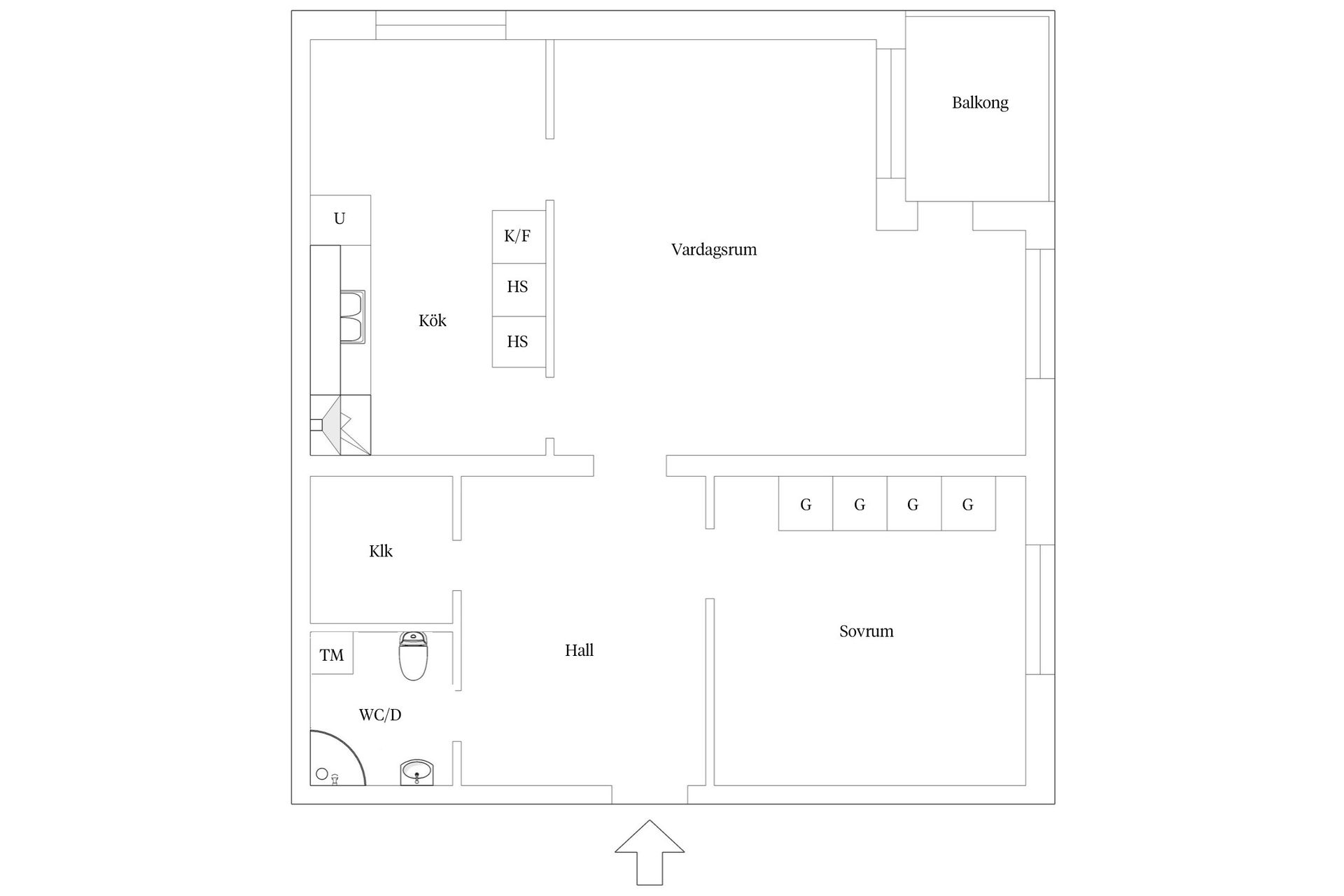 Bostadsrätt, Klostergatan 19C, Centrum, Växjö