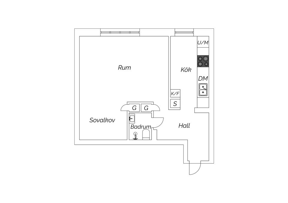 Bostadsrätt, Stockholmsvägen 5, Öster, Nyköping