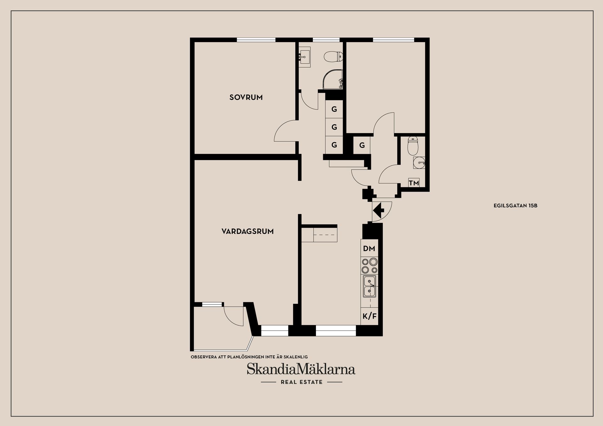 Bostadsrätt, Egilsgatan 15B, Svartbäcken, Uppsala