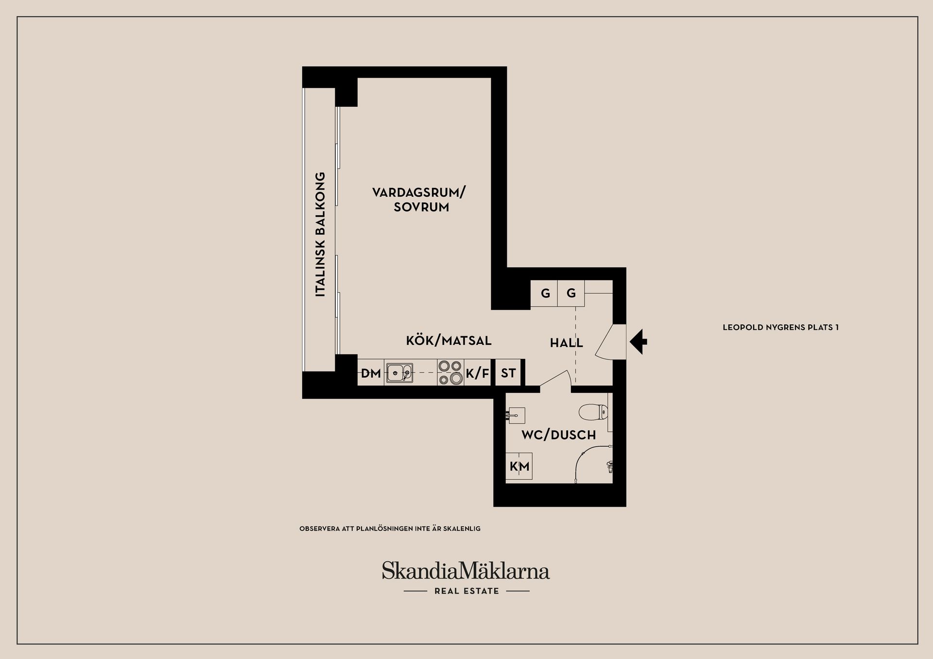 Bostadsrätt, Leopold Nygrens plats 1, Karlstad
