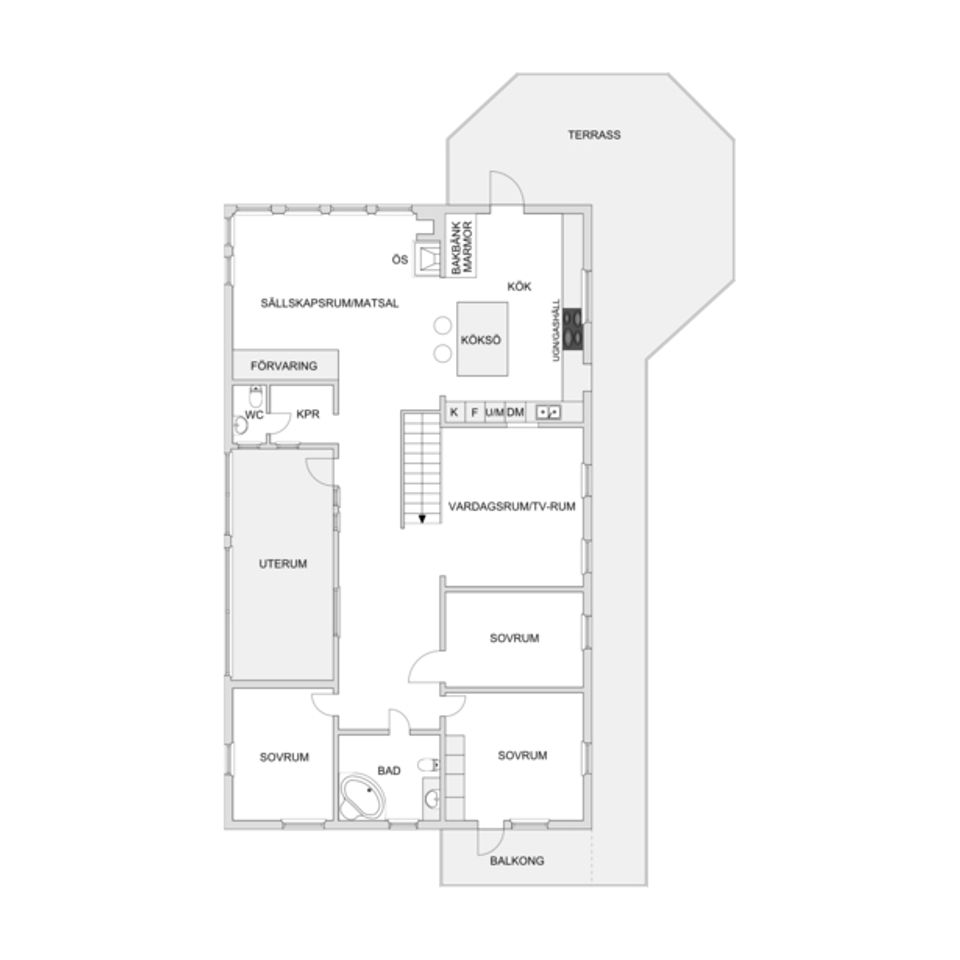 Villa, Bergsryggen 7, Skeppsdalsström, Värmdö