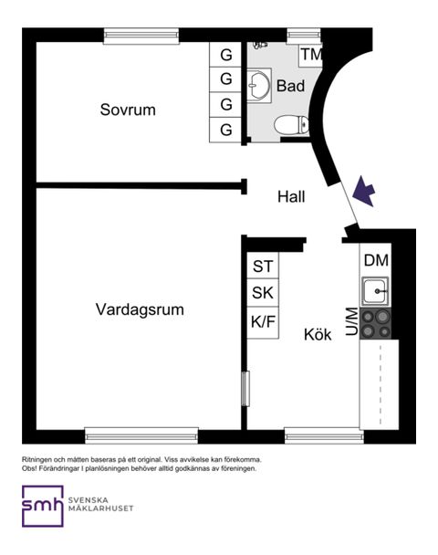 Bostadsrätt, Granbacken 9 1tr, Bromma / Ulvsunda, Stockholm