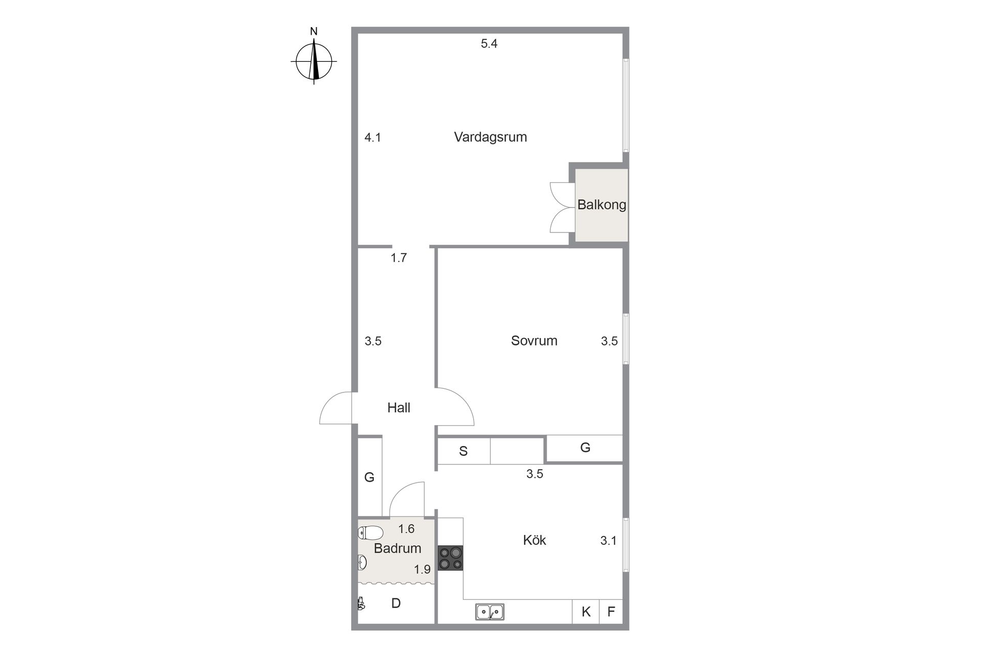 Bostadsrätt, Nygatan 3, Centrum, Trollhättan