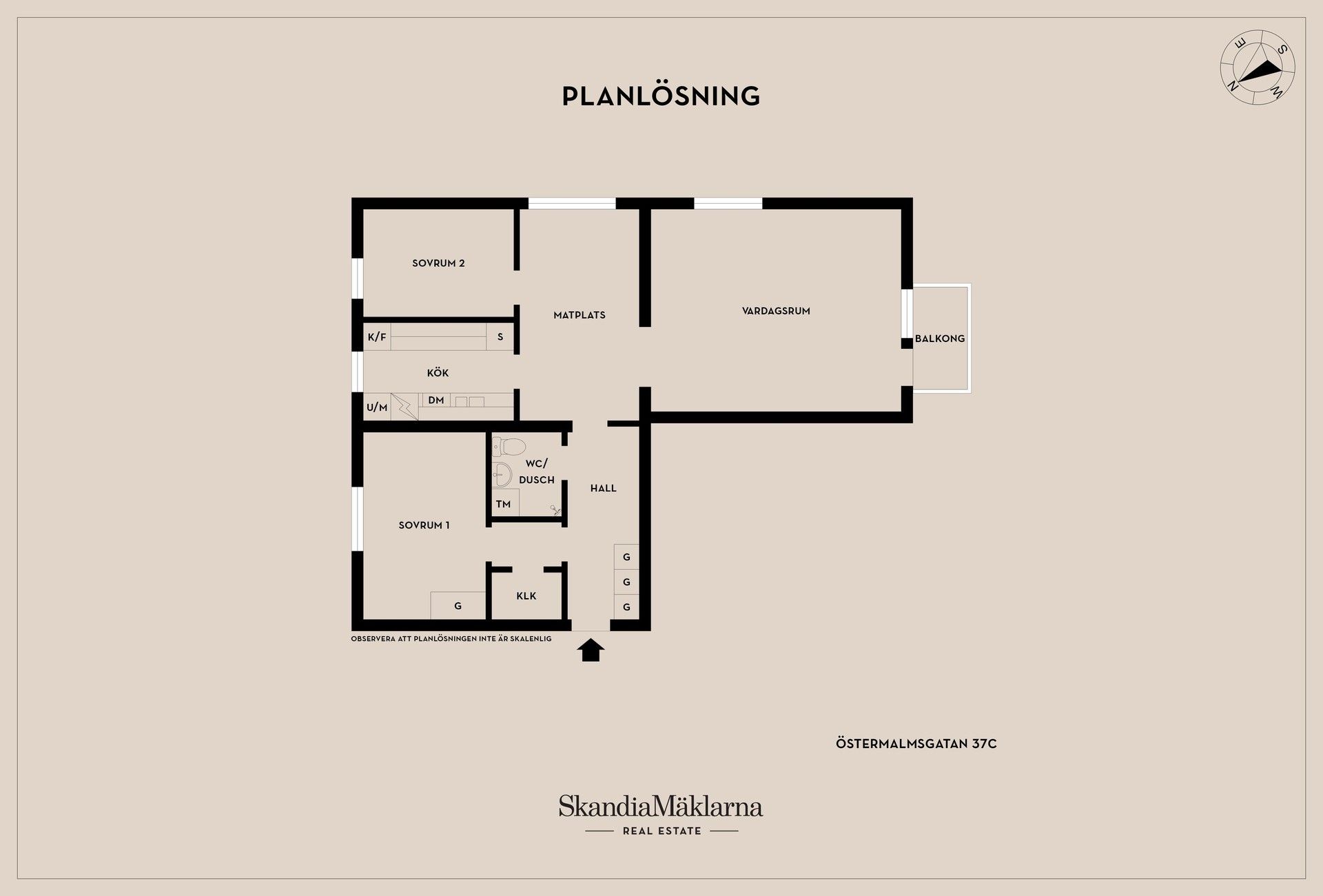 Bostadsrätt, Östermalmsgatan 37C, Östermalm, Motala