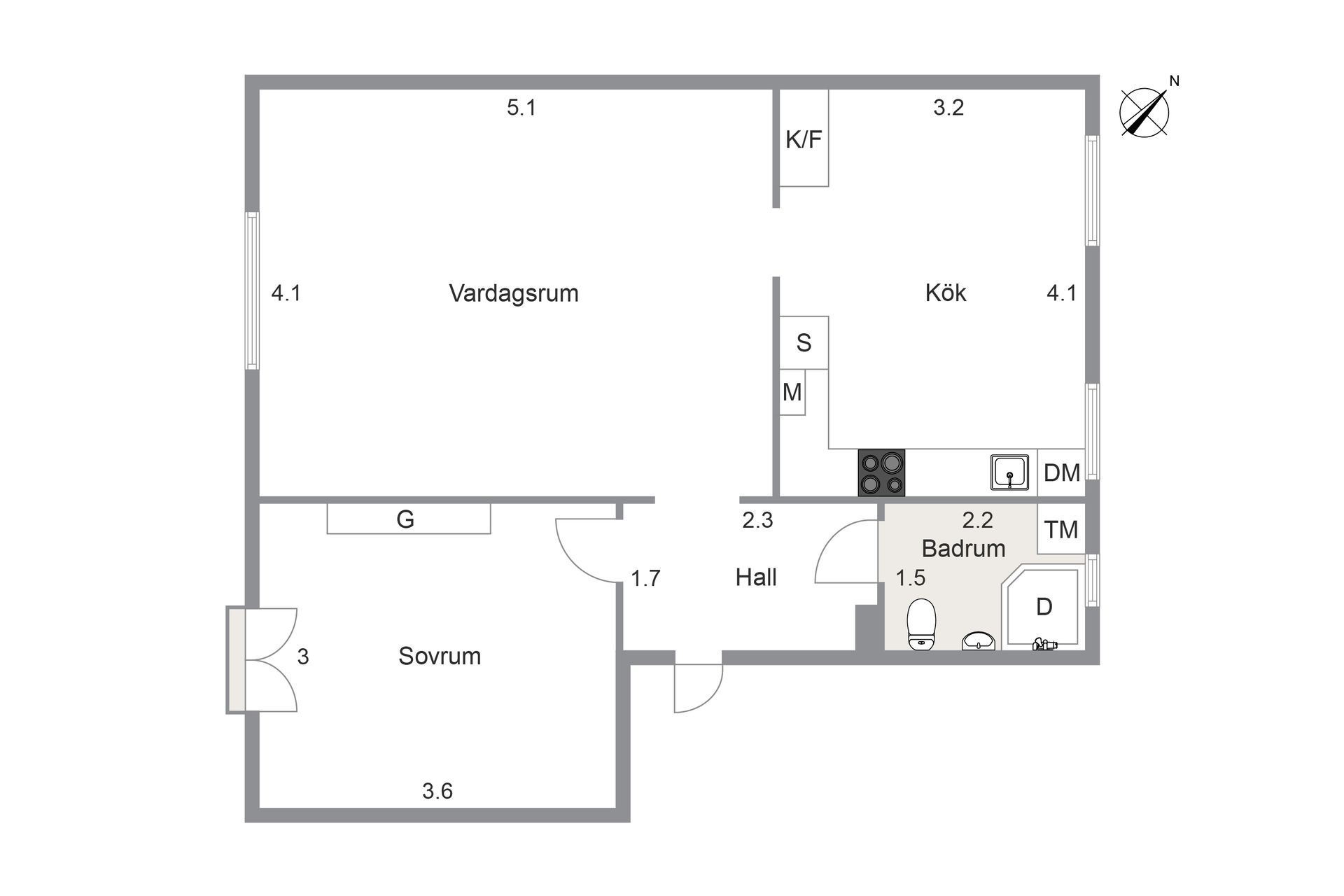 Bostadsrätt, Domsagevägen 4 C, Centrum, Trollhättan