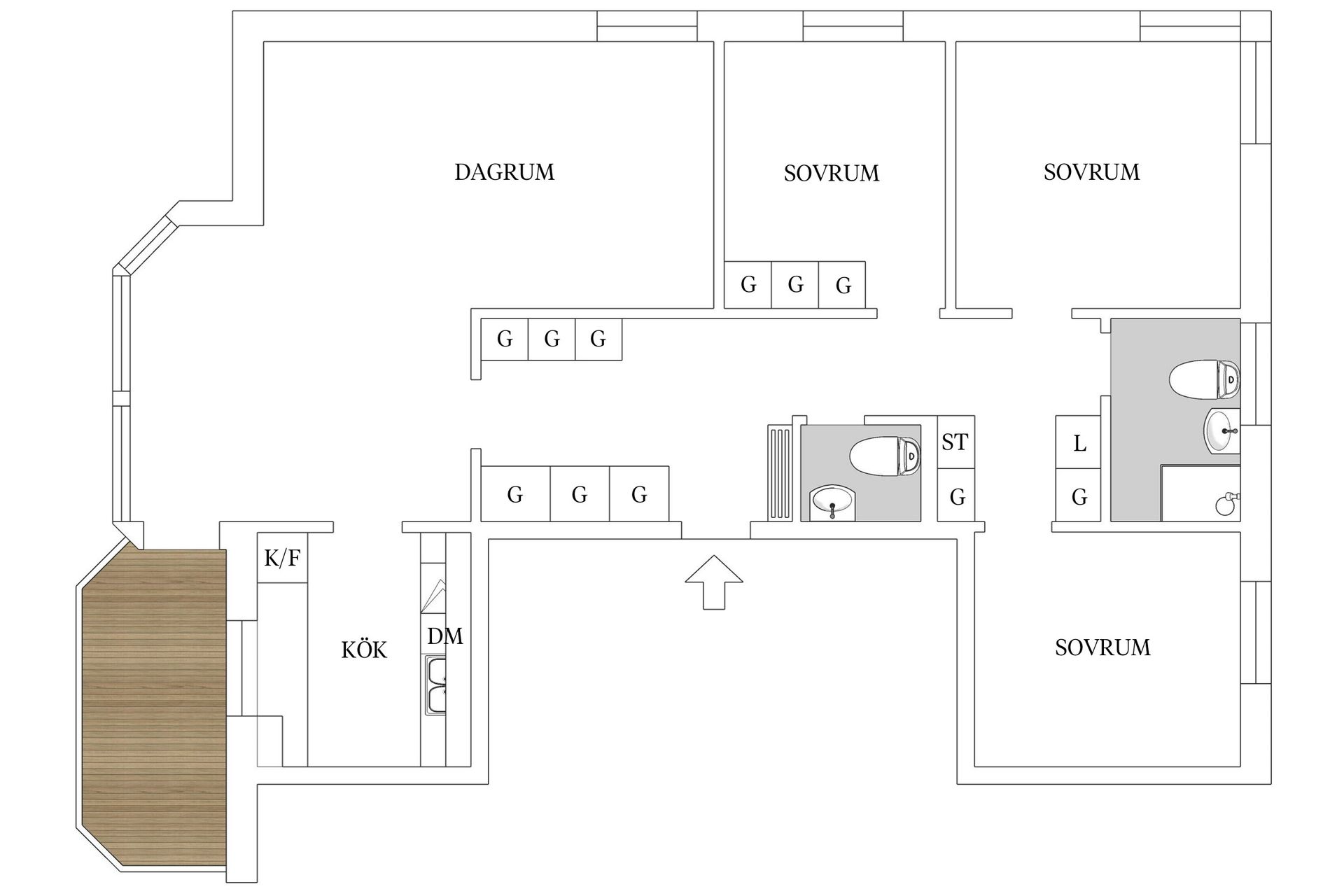 Bostadsrätt, Storgatan 22A, Centrum Uppsala, Uppsala