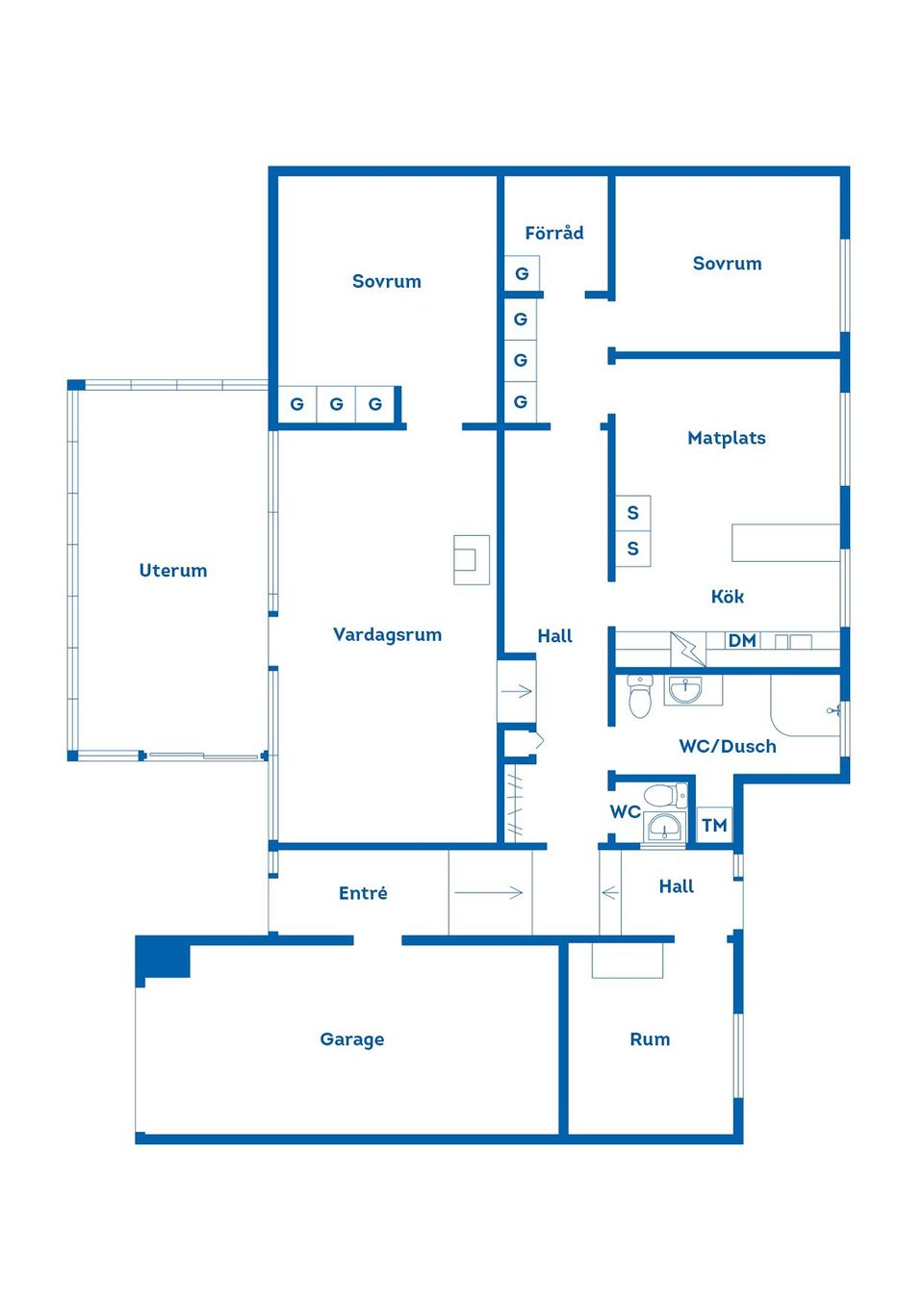 Radhus, Gränsborgsvägen 6A, Åsa, Oskarshamn