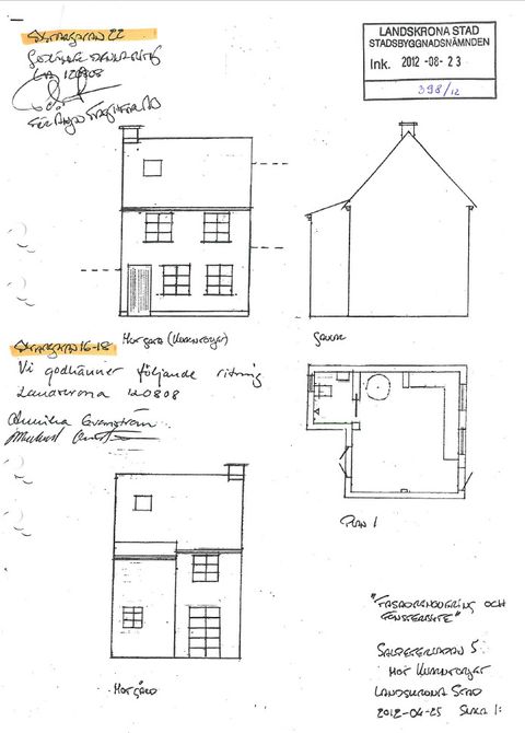 Villa, Kvarntorget 35/Bytaregatan 20, Kvarntorget, Landskrona