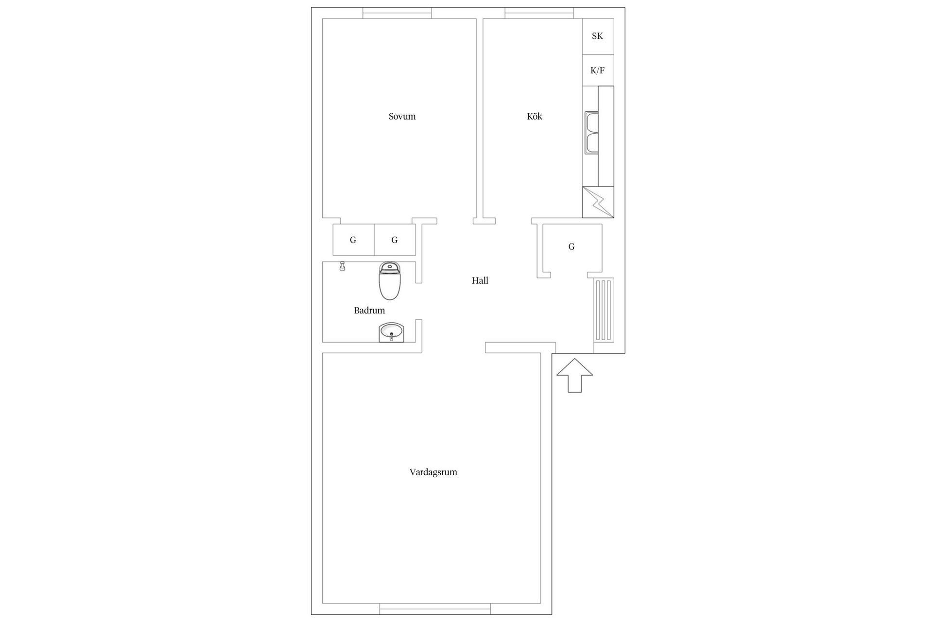 Bostadsrätt, Västmanlandsgatan 4C, Dalaplan, Malmö