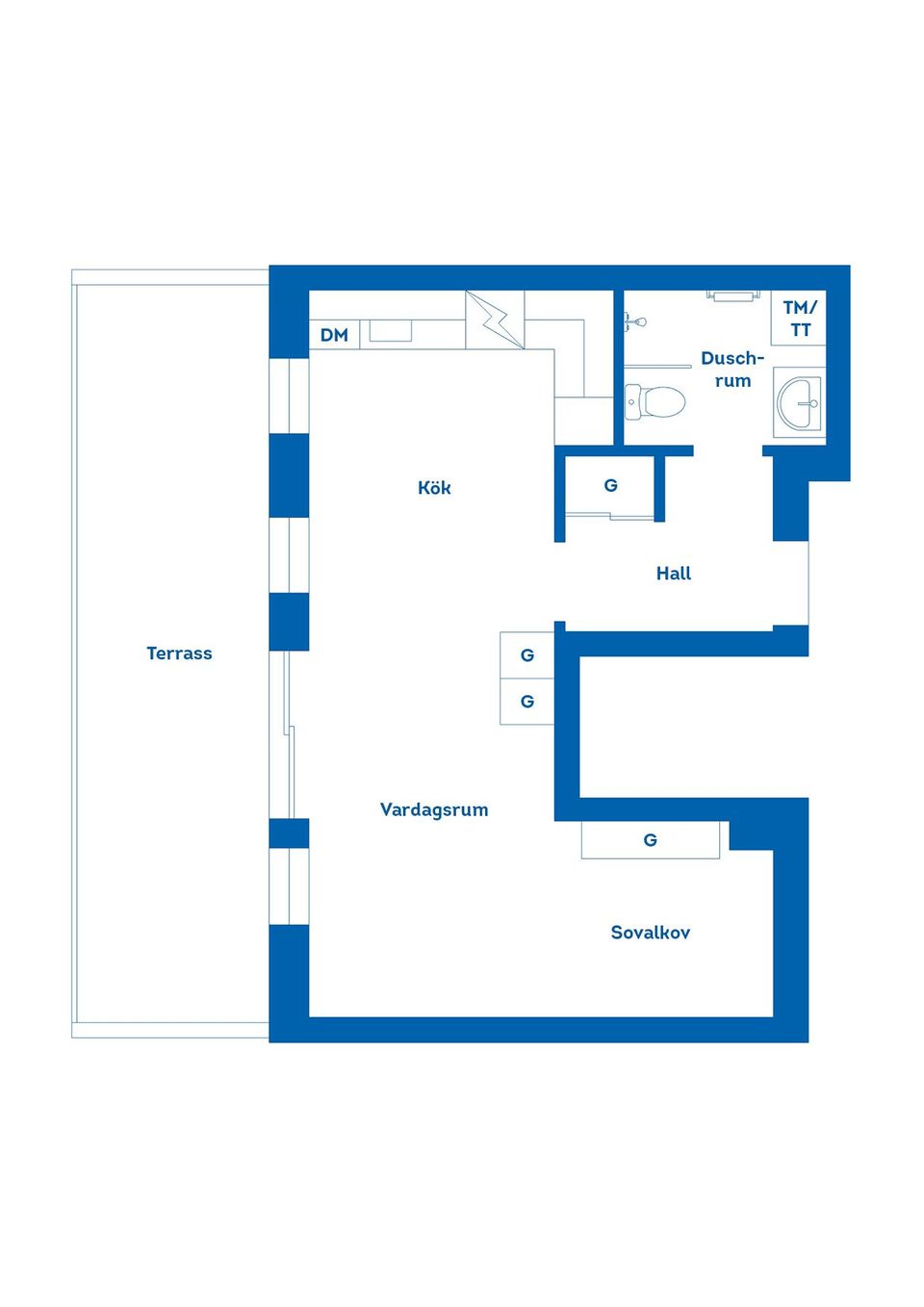 Bostadsrätt, Rosengatan 1C, Centralt, Linköping